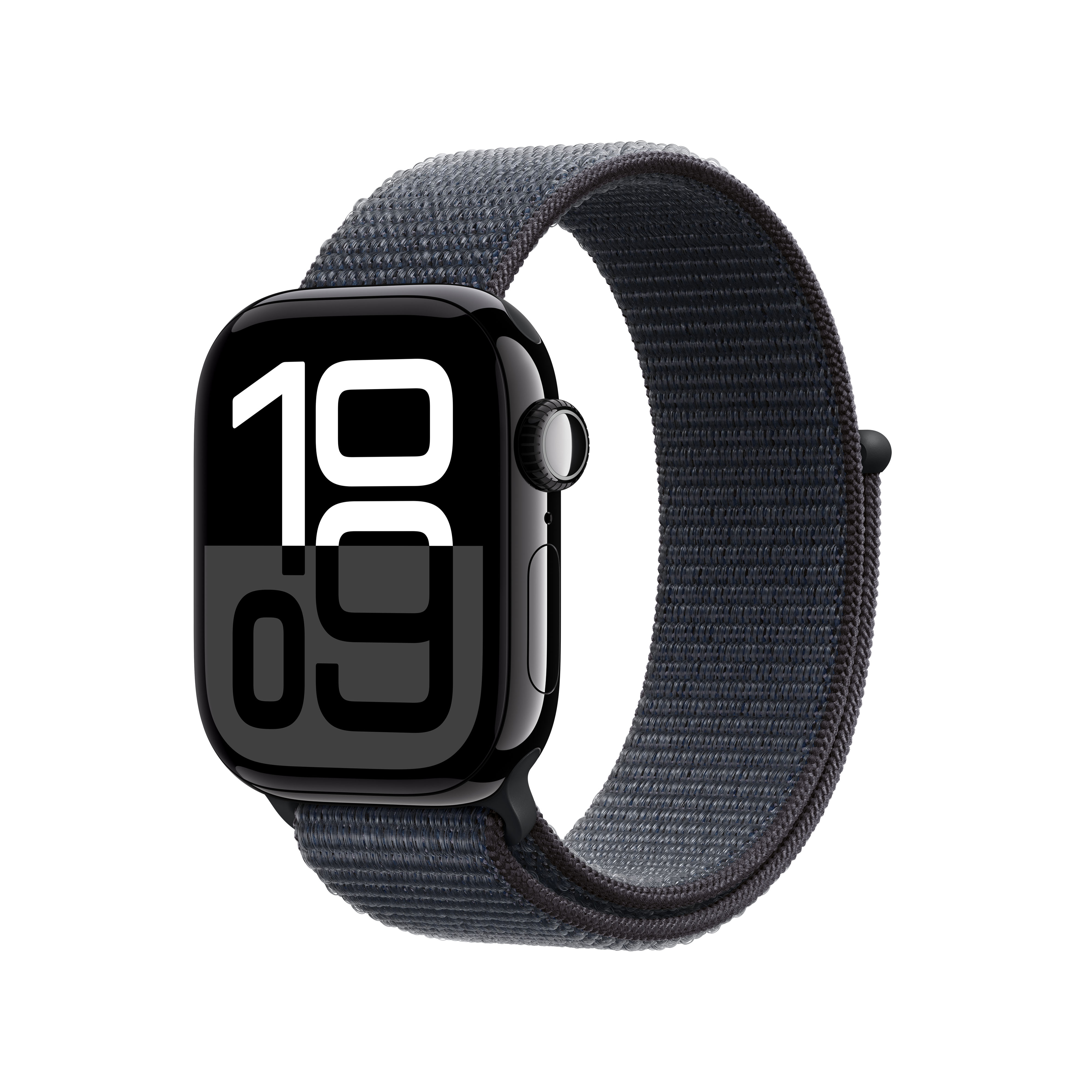 Apple Watch S10 Cell. 42 mm Alu Jet Black Ink Sport Loop