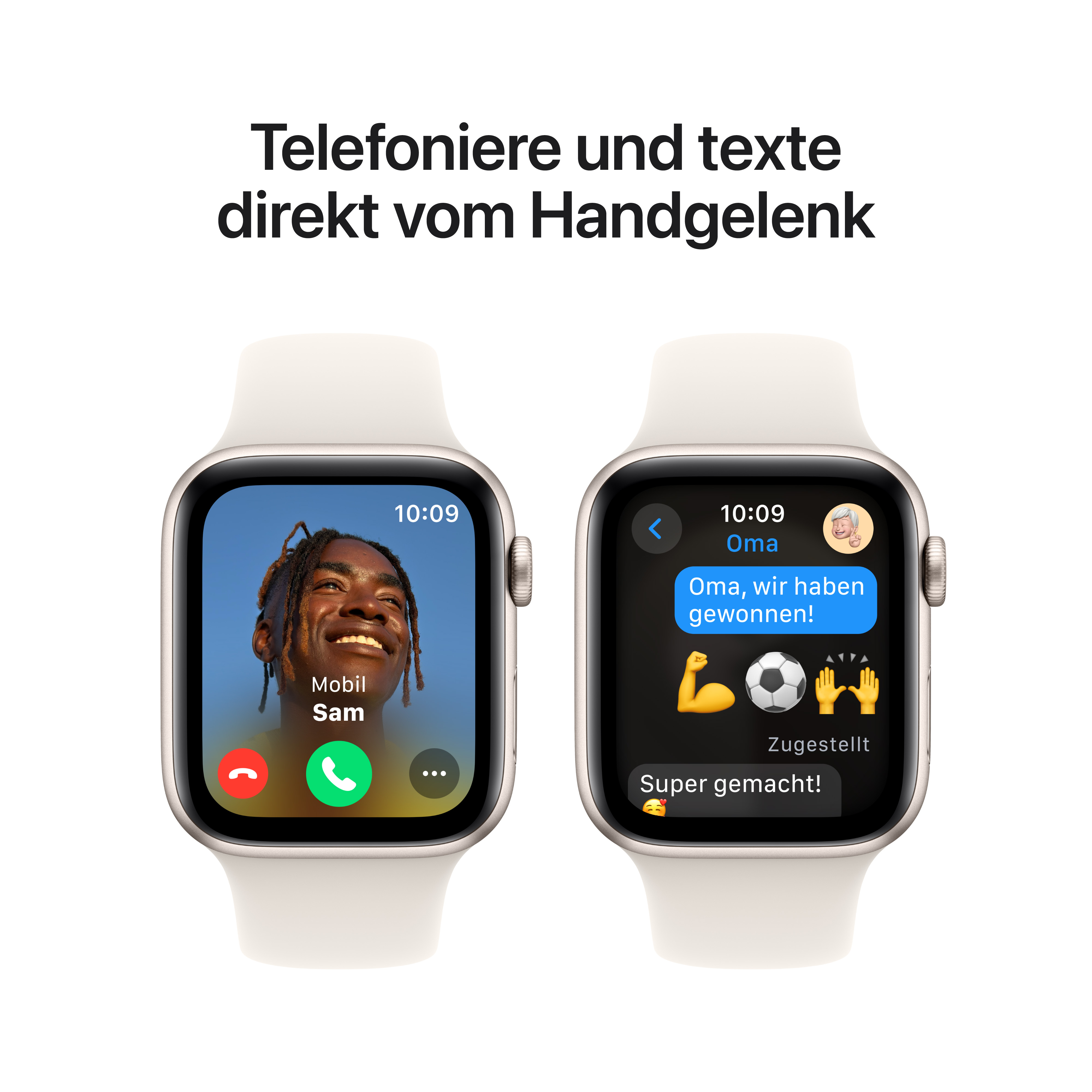 Apple Watch SE GPS 44mm Alu Starlight Sport Band M/L