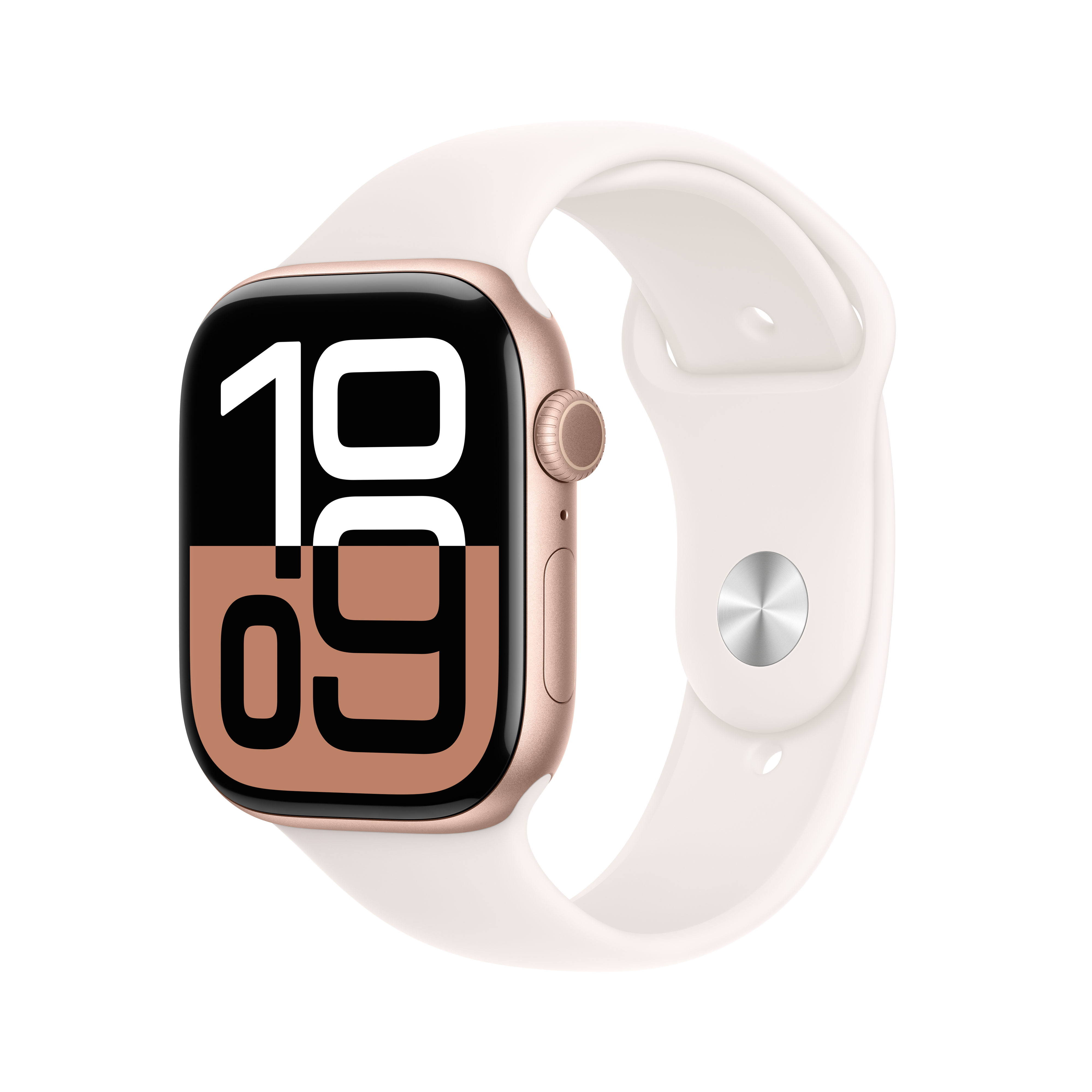 Apple Watch S10 Cel 46mm Alu Rose Gold Light Blush Sport Band S/M
