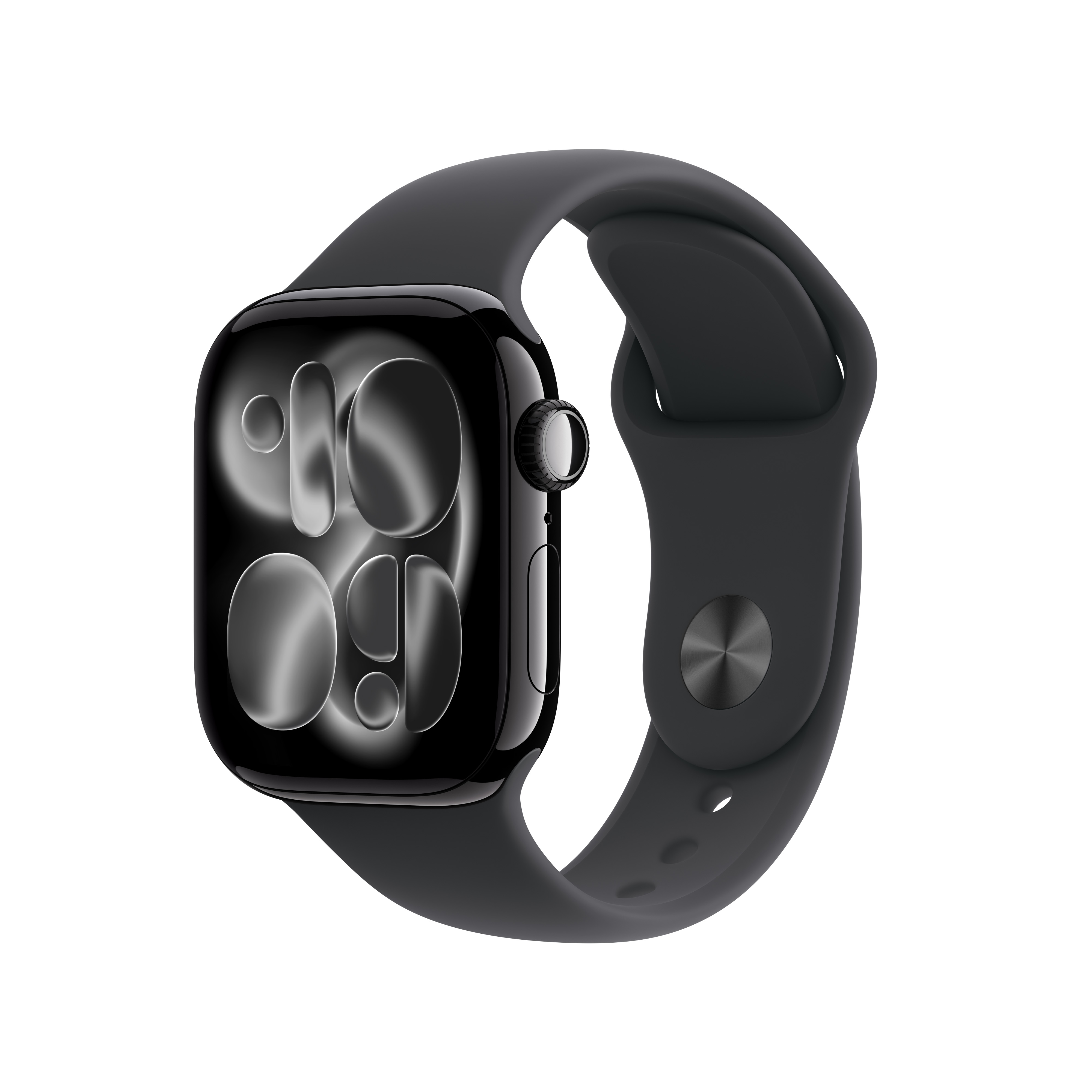 Apple W 11 Cel 42mm Alu Jet Black Case Black Sport B. S/M