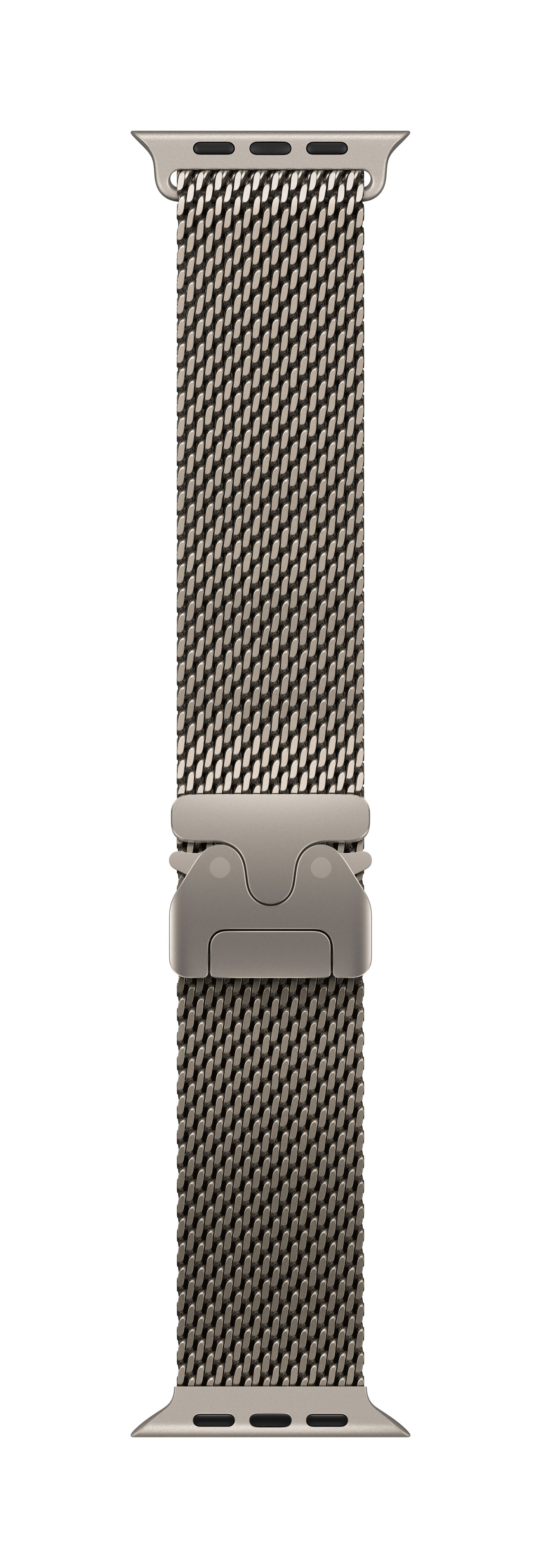 Apple 49 mm Natural Titanium Milanese Loop Medium