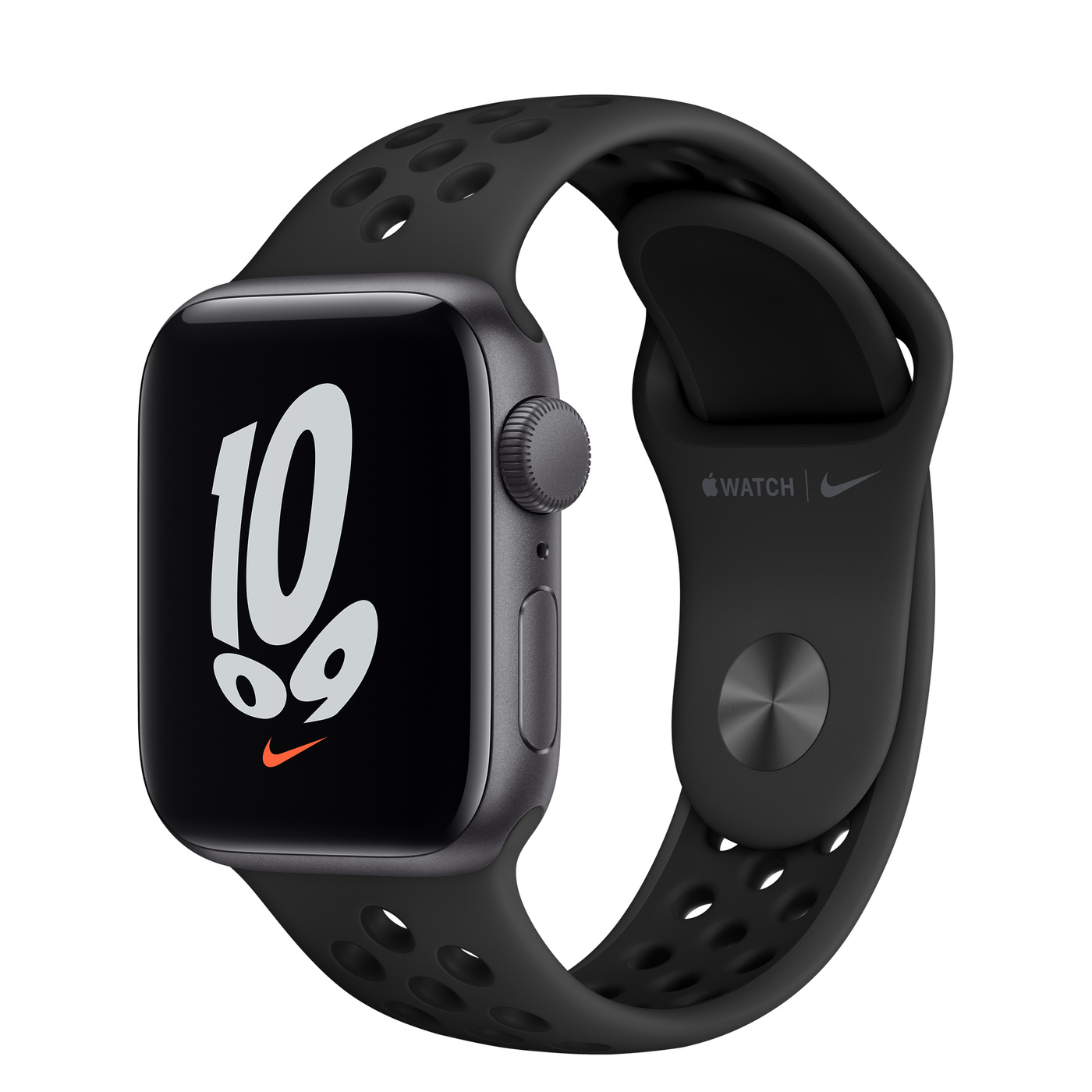 Apple Watch SE Nike Alu Space GPS 40 mm Anthracite/Black Sport Band - Regular
