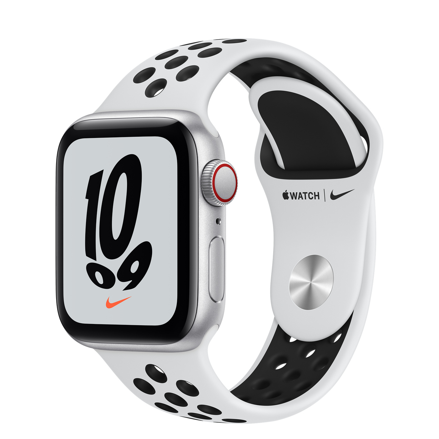 Apple Watch SE Nike Alu Silver GPS + Cell. 40 mm Pure Platinum