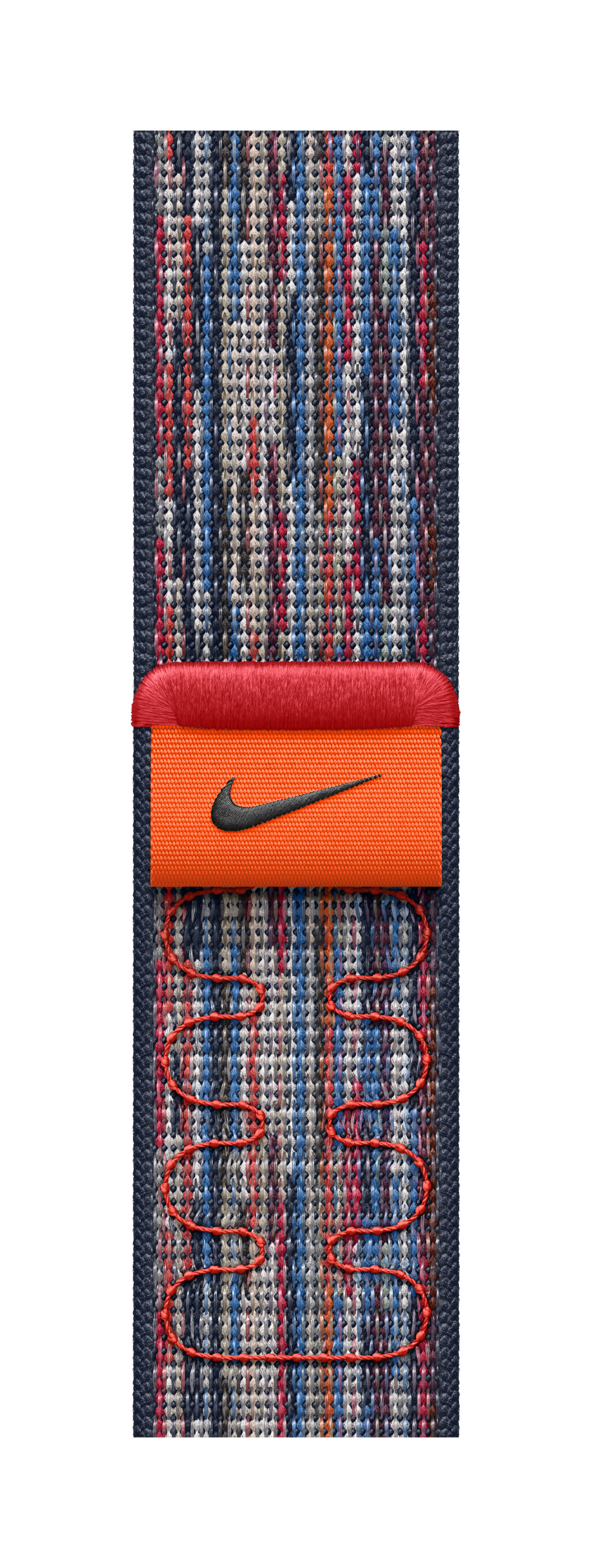 Apple 46mm Blue/Red Nike Sport Loop