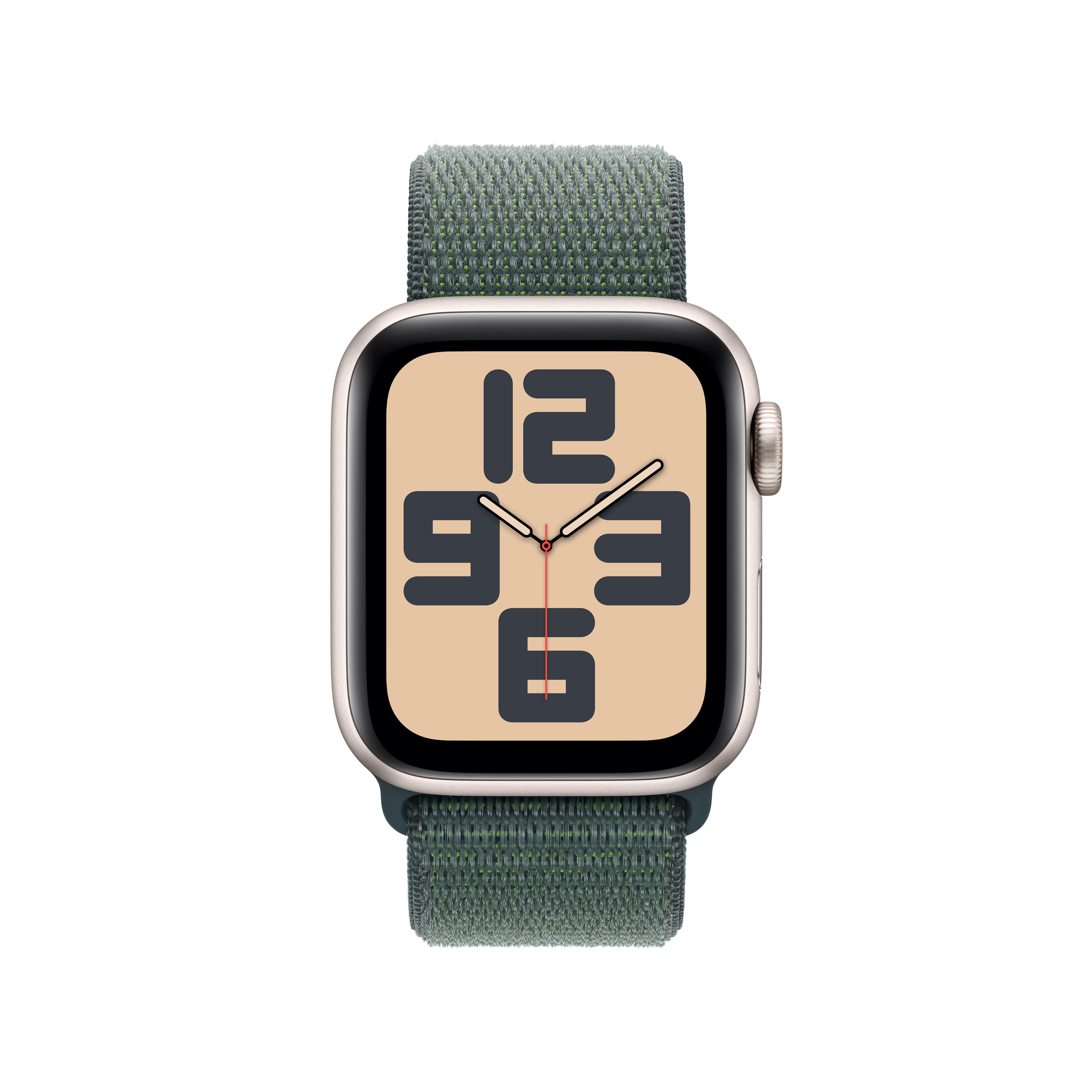 Apple Watch SE GPS 40 mm Alu Starlight Lake Green Sport Loop