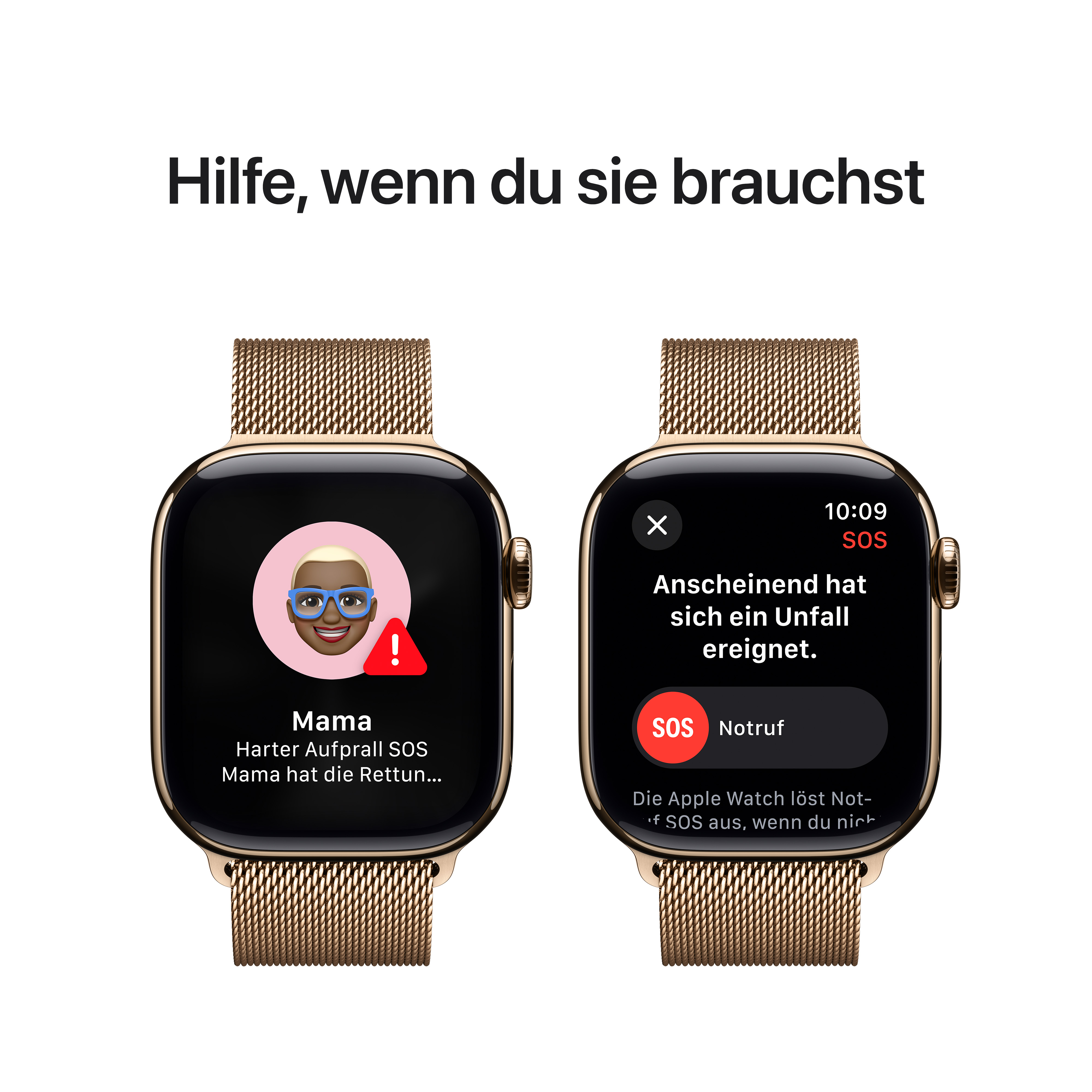 Apple Watch S10 Cel 42mm Gold Titan Gold Milanese Loop