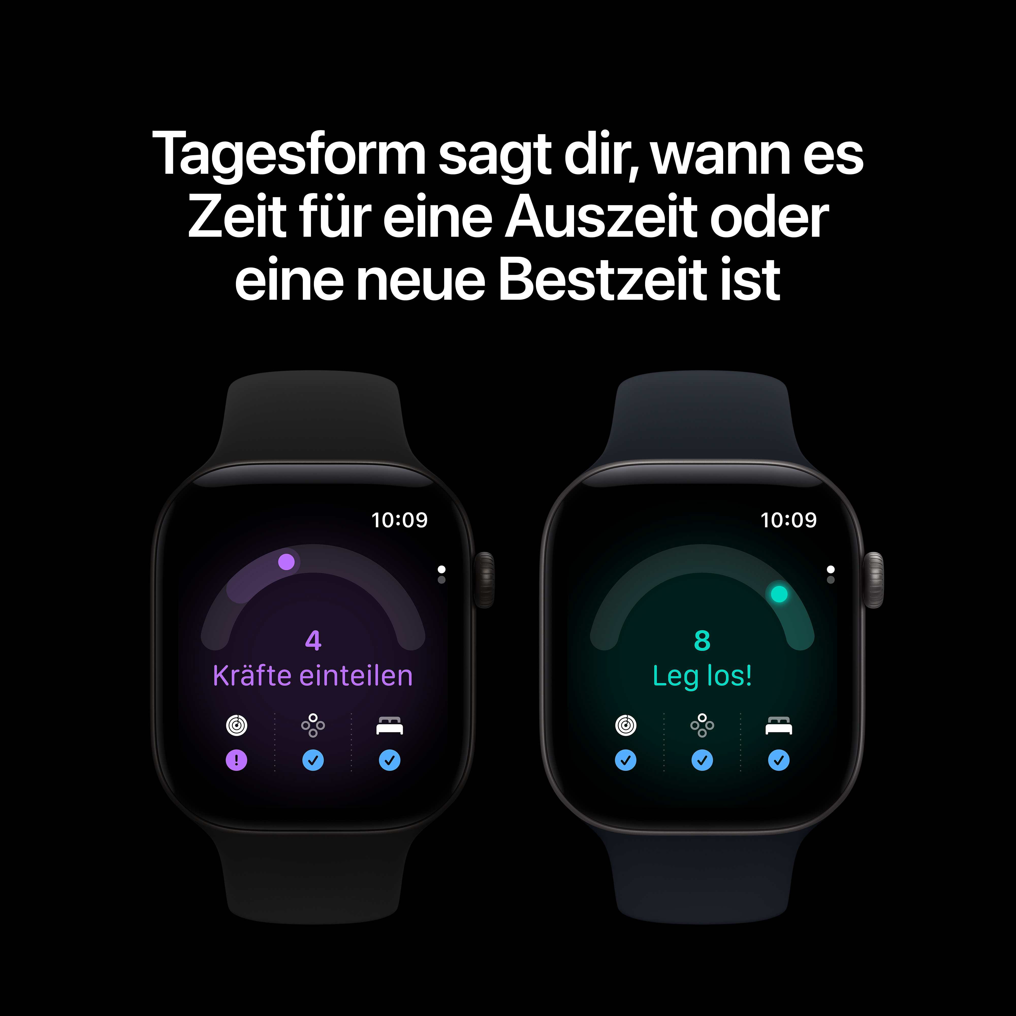 Apple Watch S12 GPS 46mm Space Grey Alu Case with Navy Blue Sport Band S/M