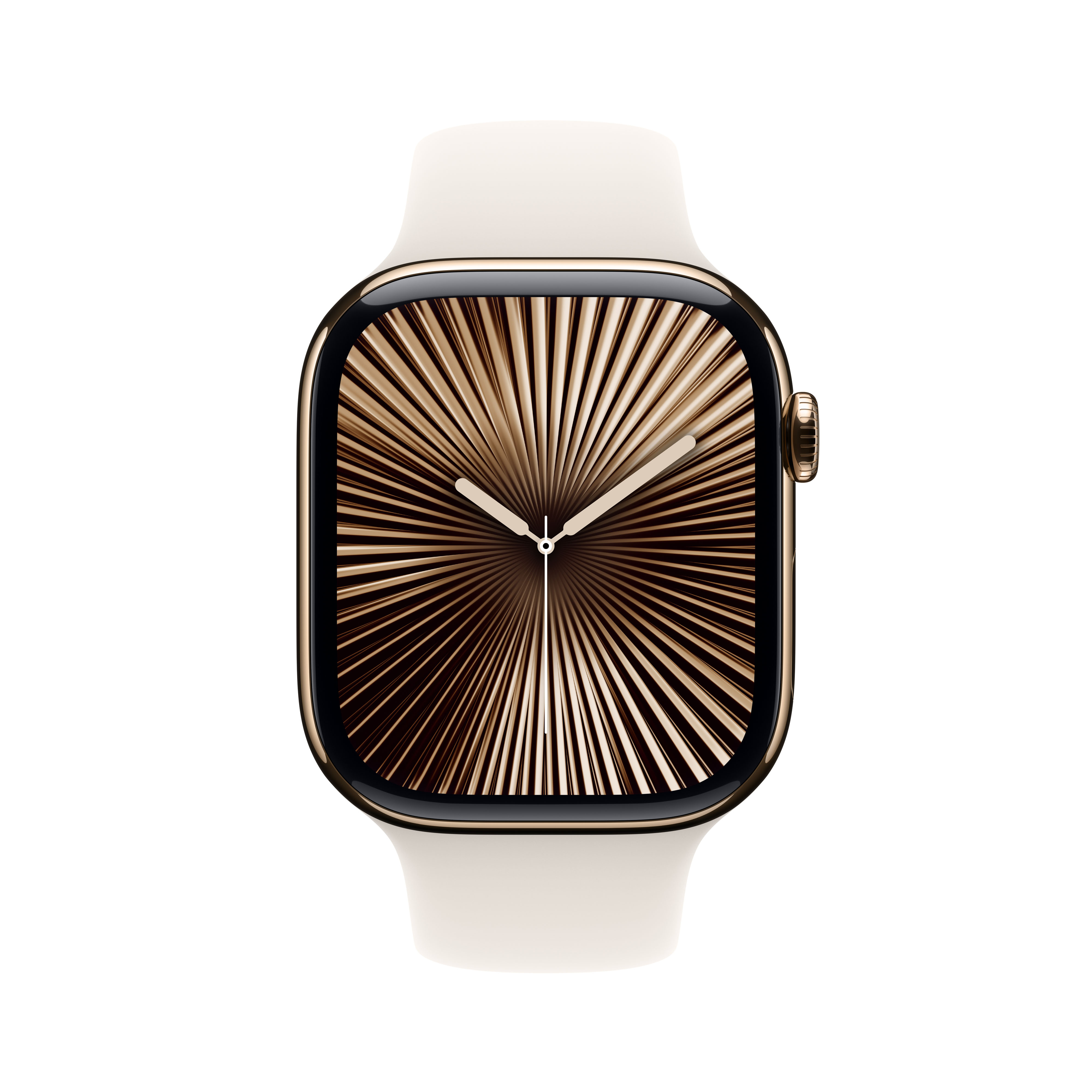 Apple Watch S10 Cel 46mm Gold Titan Starlight Sport Band S/M Apple Watch S10 Cel 46mm Gold Titan Starlight Sport Band S/M