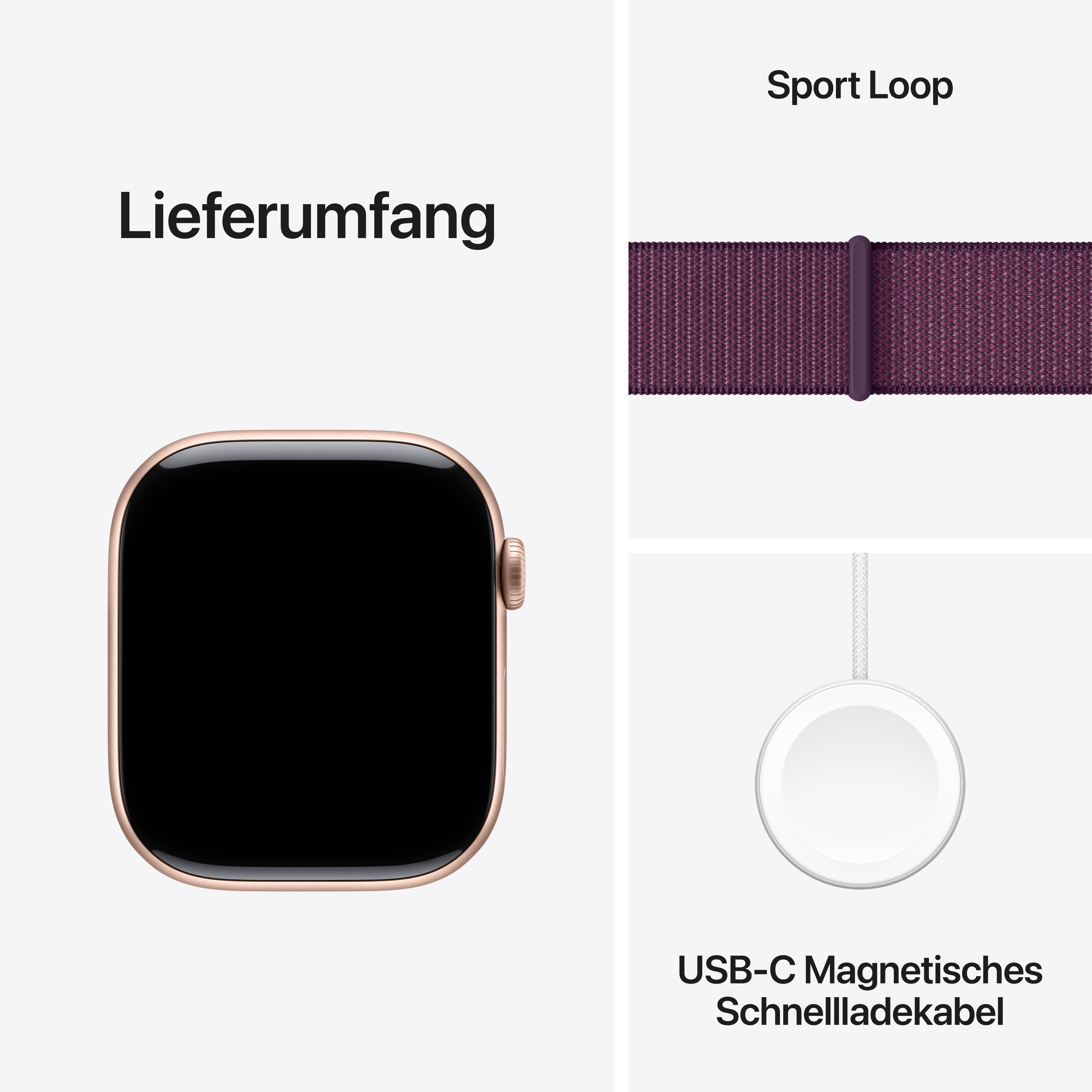 Apple Watch S10 GPS 46mm Alu Rose Gold Plum Sport Loop Apple Watch S10 GPS 46mm Alu Rose Gold Plum Sport Loop