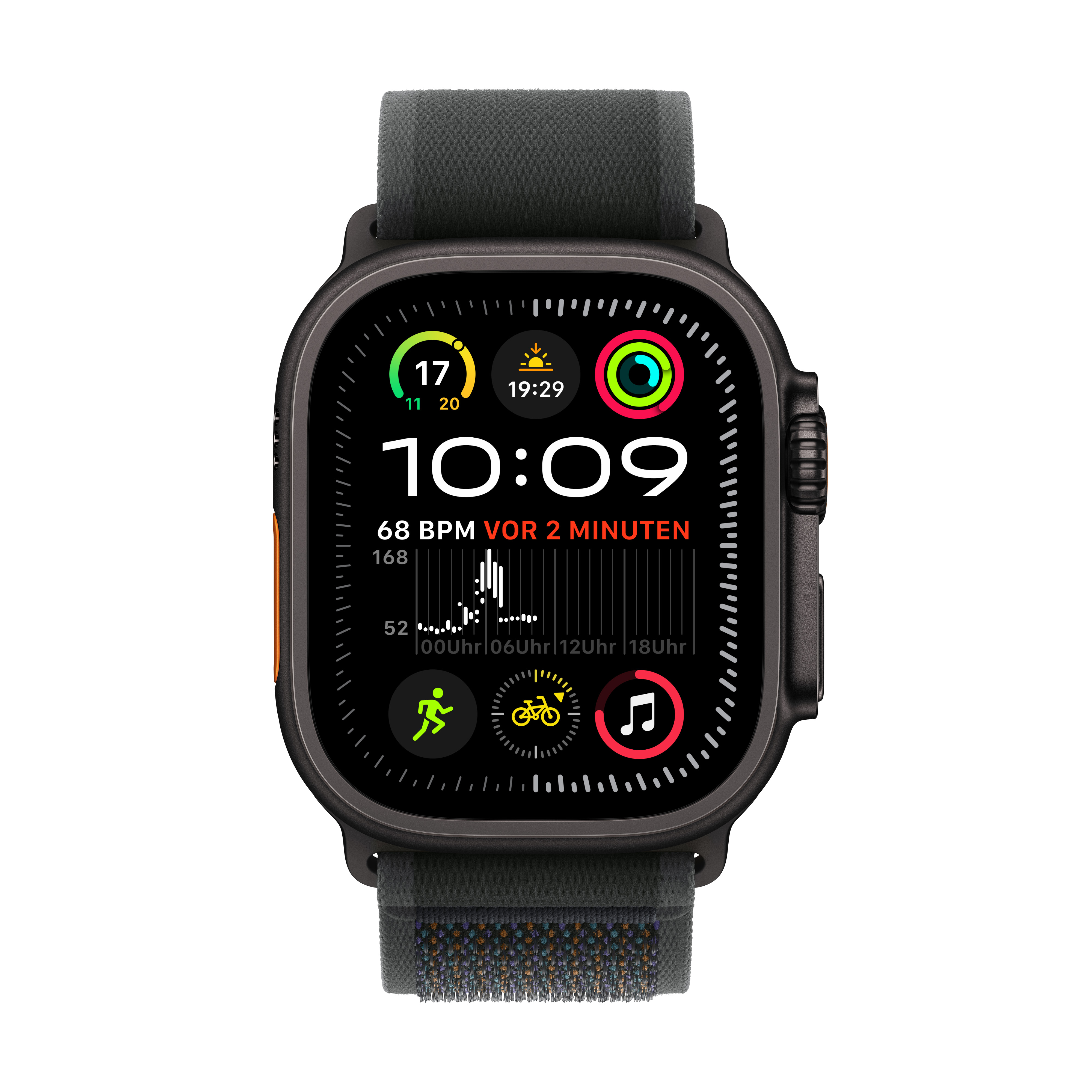 Apple Watch Ultra 2 Cel 49mm B-Titan w. Black Trail Loop S/M Apple Watch Ultra 2 Cel 49mm B-Titan w. Black Trail Loop S/M