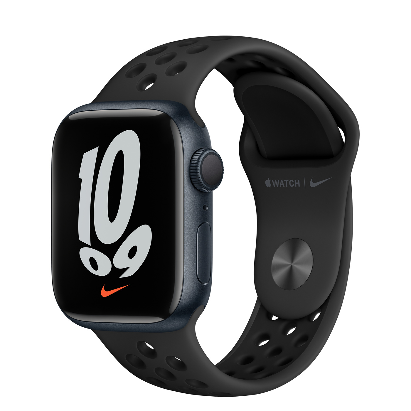 Apple Watch Nike Ser7 Alu GPS Midnight 41 mm Anthracite/Black Nike Sport Band Regular