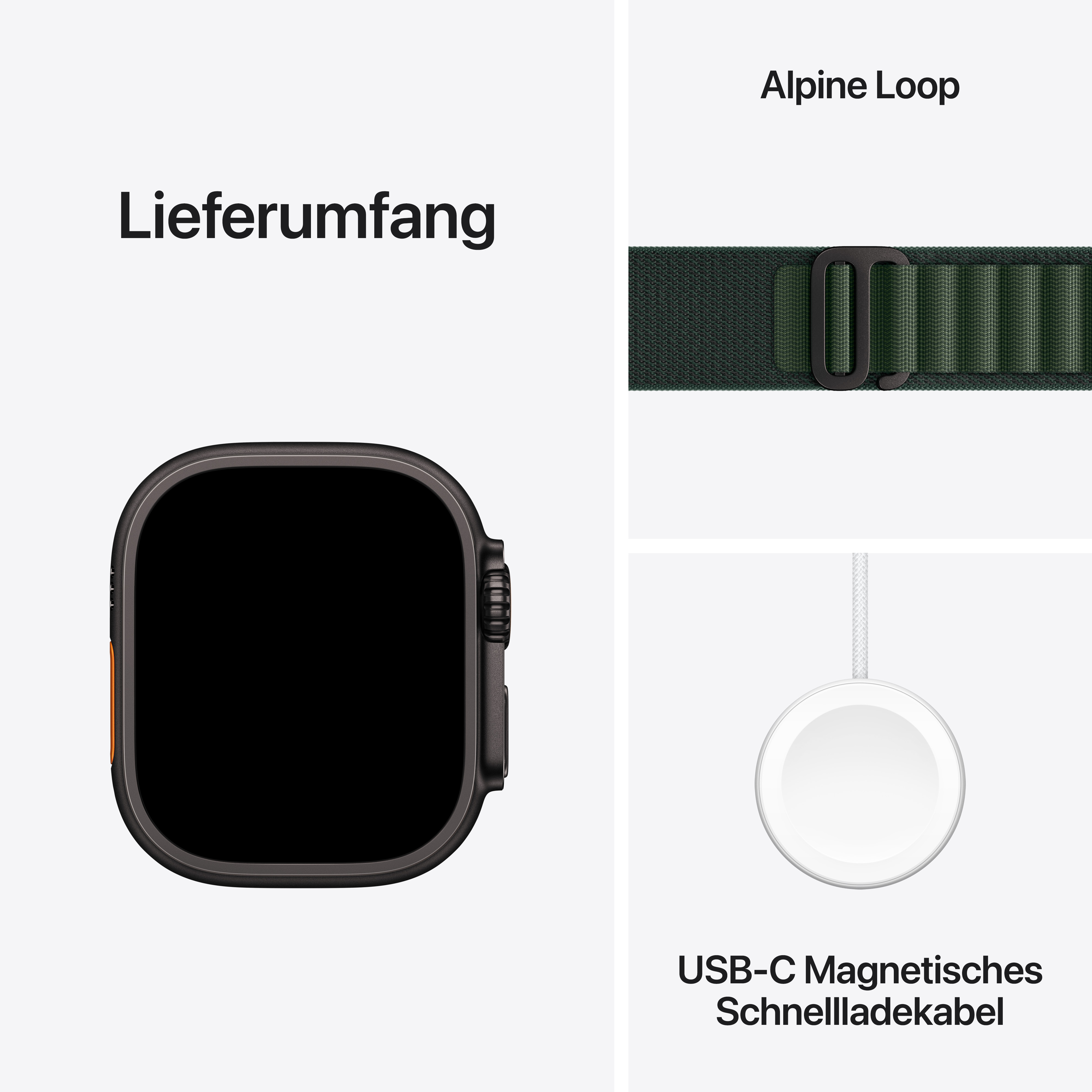 Apple Watch Ultra 2 Cel 49mm B-Titan w. Dark Green Alpin Loop S Apple Watch Ultra 2 Cel 49mm B-Titan w. Dark Green Alpin Loop S