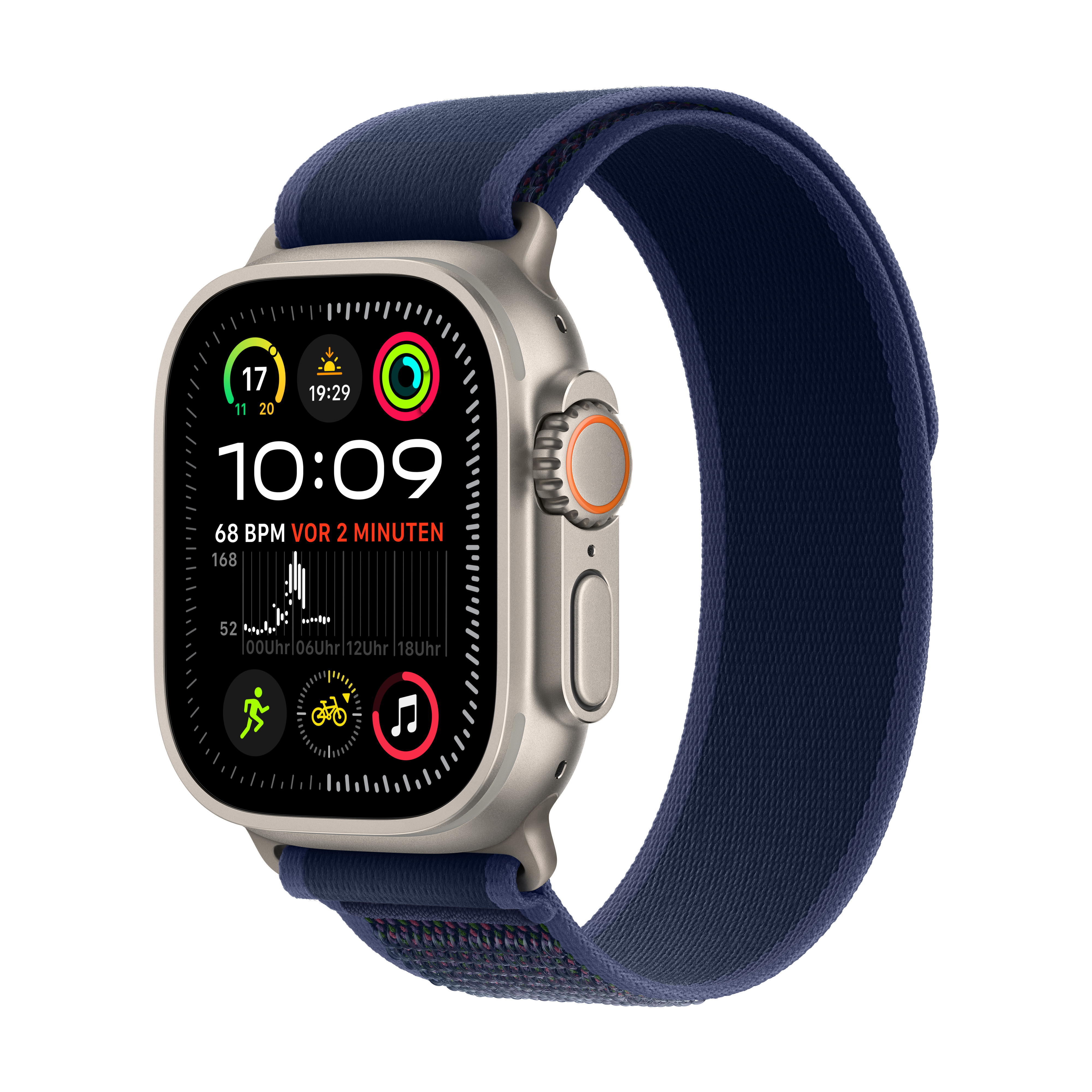 Apple Watch Ultra 2 Cel 49mm N-Titan w. Blue Trail Loop M/L