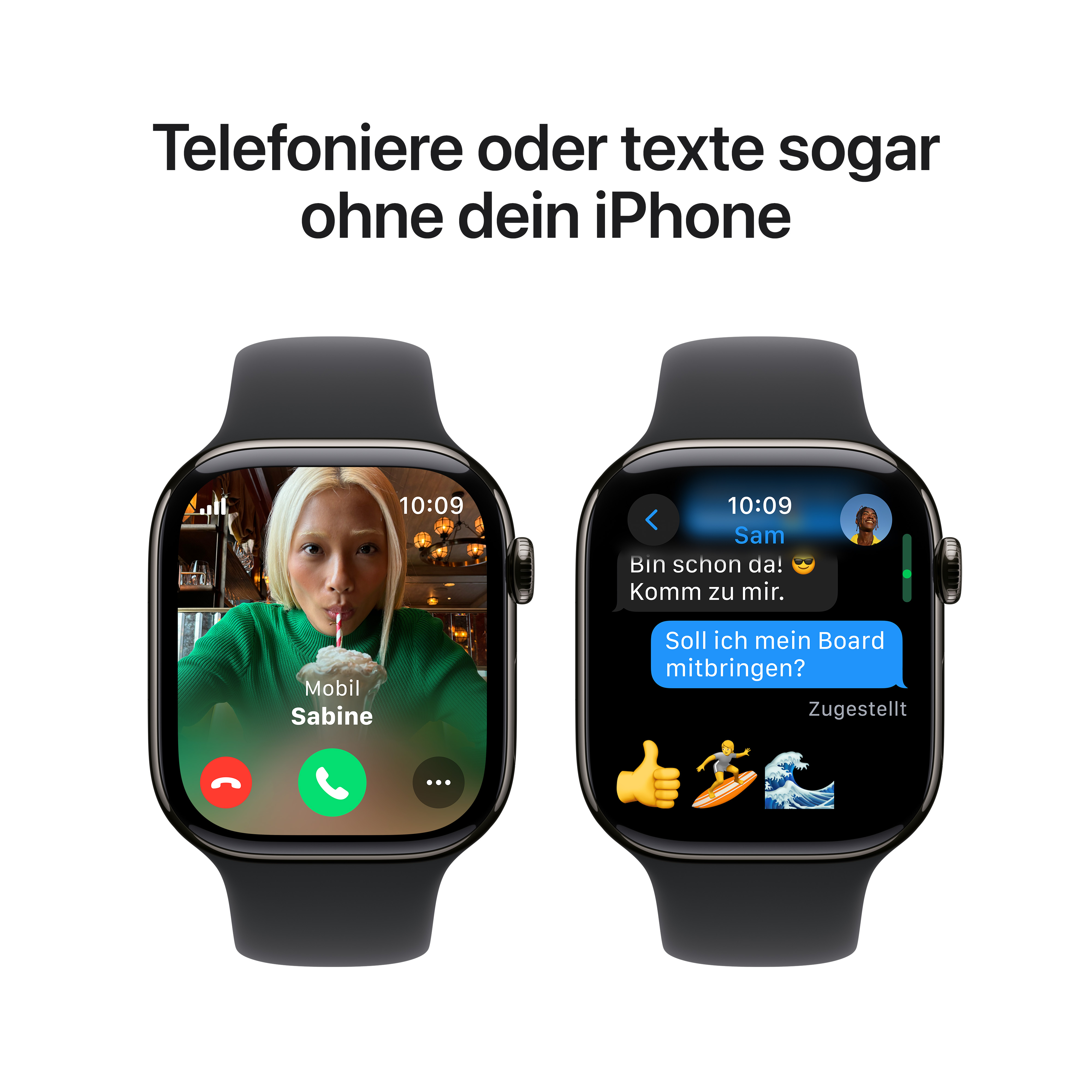 Apple Watch S10 Cel 46mm Slate Titan Black Sport Band M/L Apple Watch S10 Cel 46mm Slate Titan Black Sport Band M/L