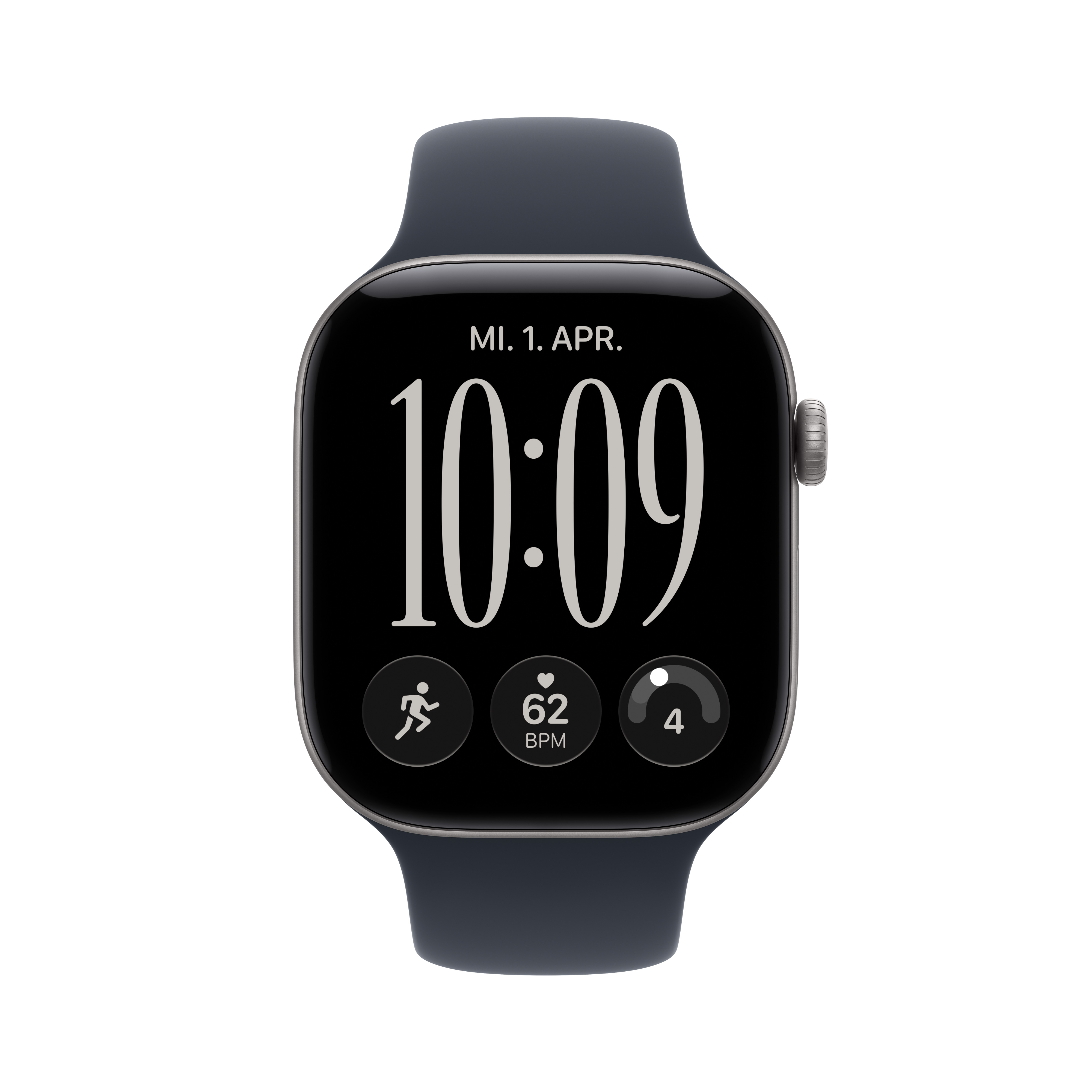 Apple Watch S12 Cell. 42mm Space Grey Alu Case with Navy Blue Sport Band M/L