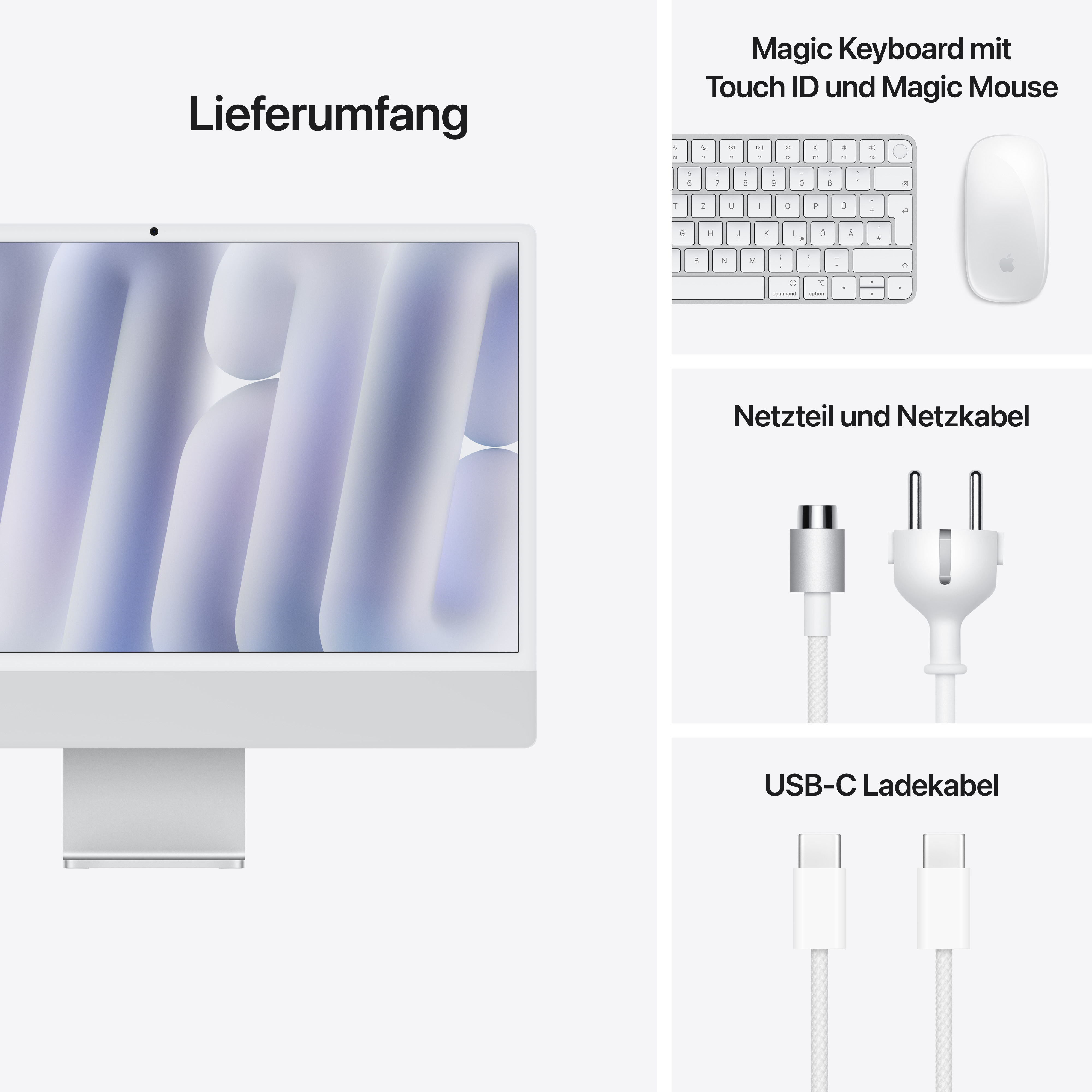 Apple iMac M4 24" 10C/10C 16GB/256GB SSD/Silver Apple iMac M4 24" 10C/10C 16GB/256GB SSD/Silver