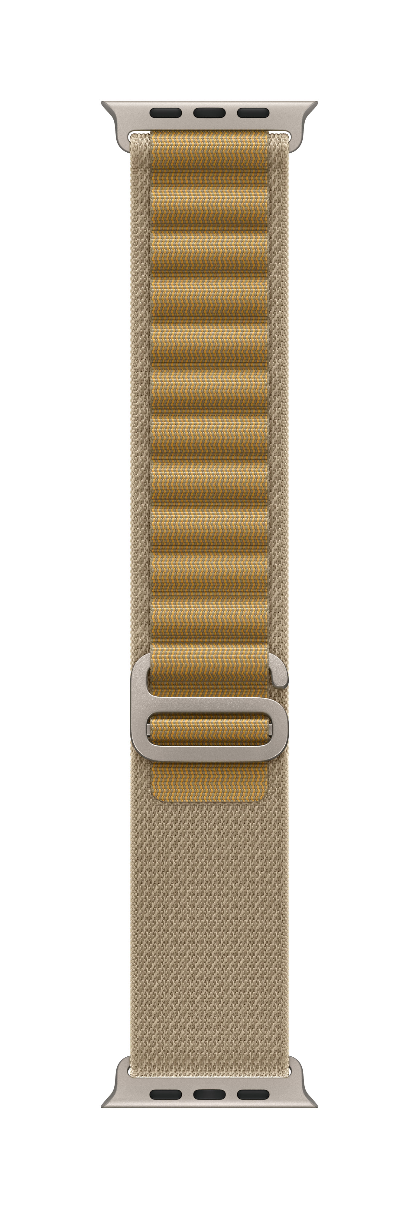 Apple 49mm Tan Alpine Loop Medium Natural Titanium Finis