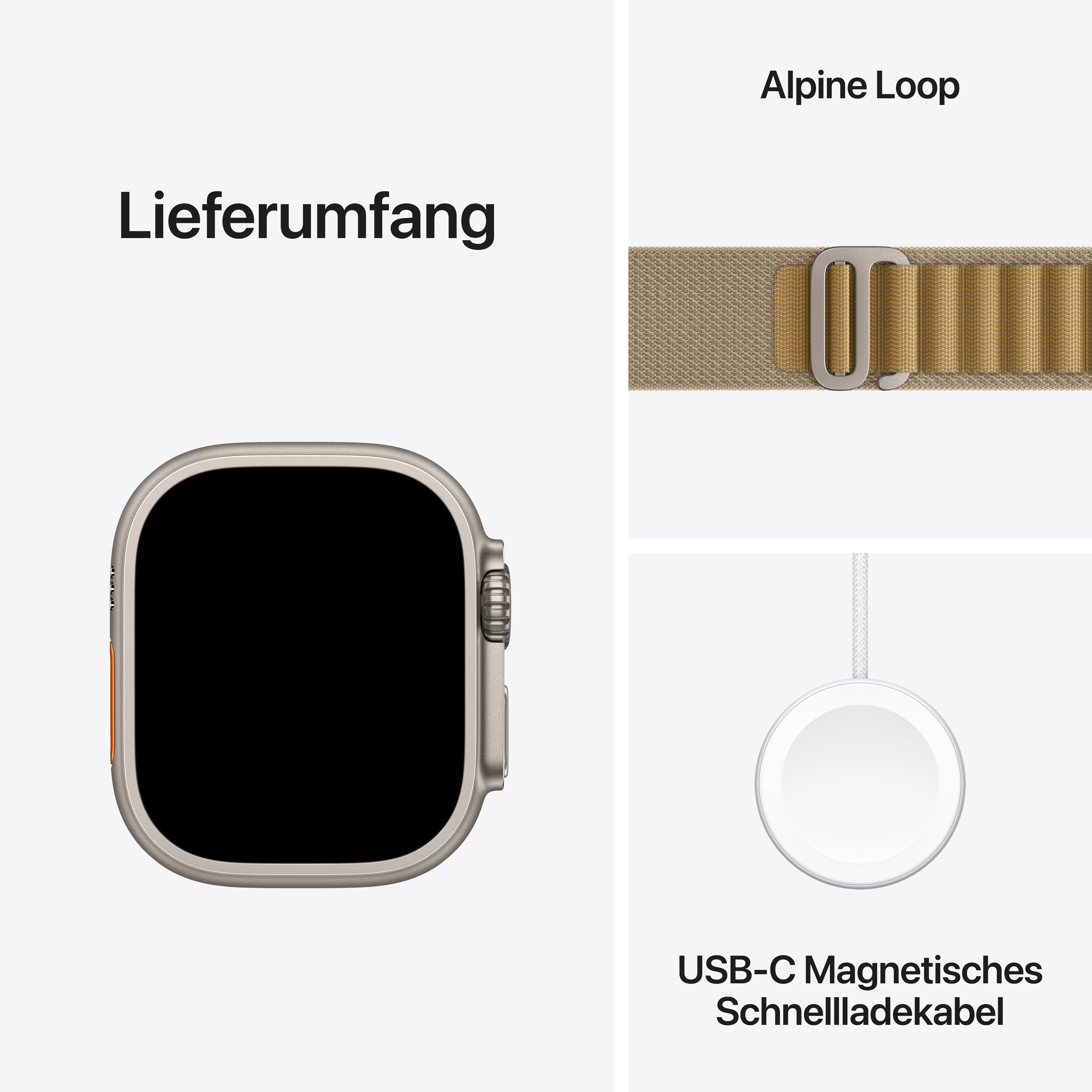 Apple Watch Ultra 2 Cel 49mm N-Titan w. Tan Alpine Loop L Apple Watch Ultra 2 Cel 49mm N-Titan w. Tan Alpine Loop L