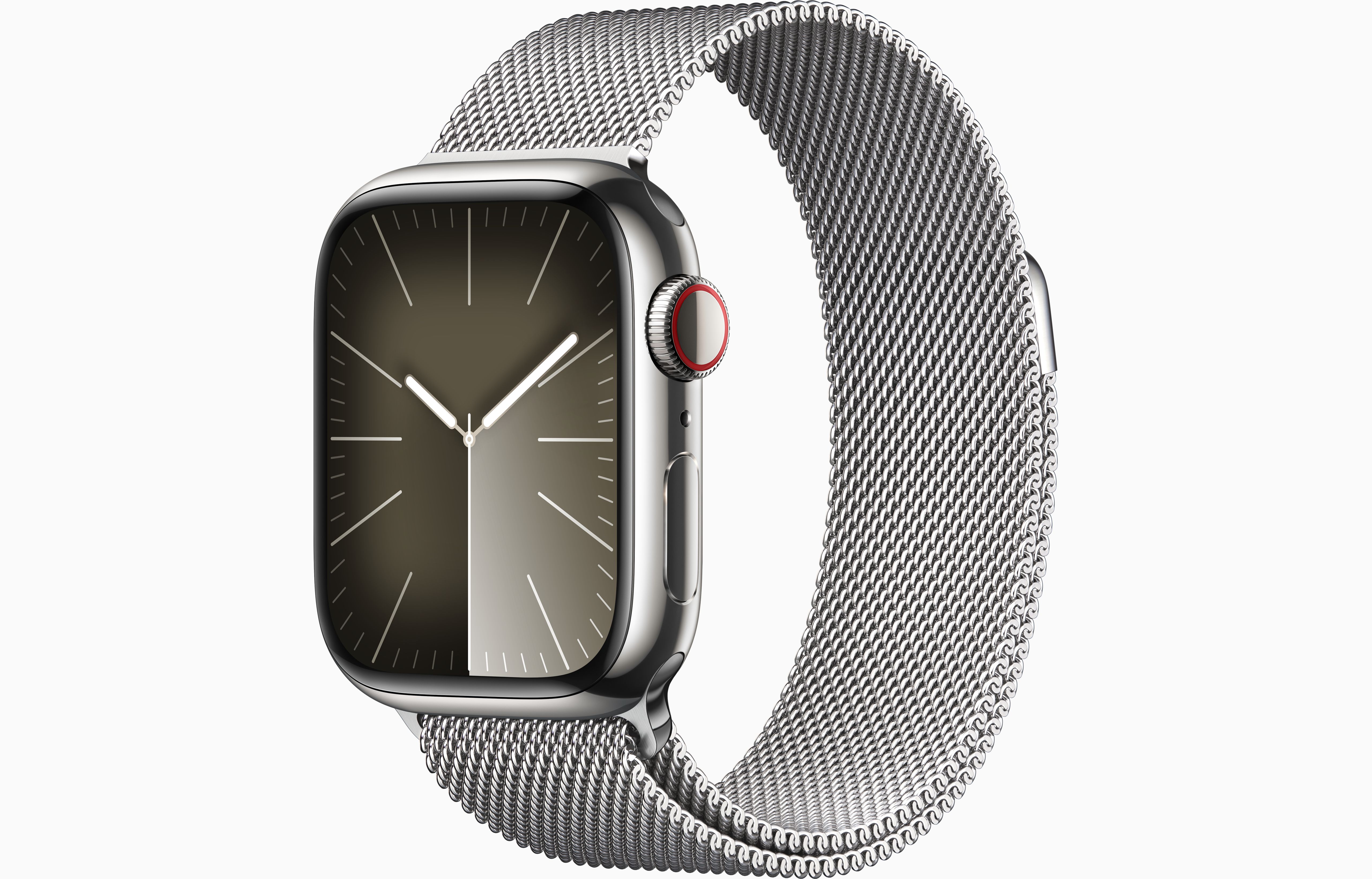 Apple Watch S9 CEL 41 mm Steel Silver + Silver Milanese Loop