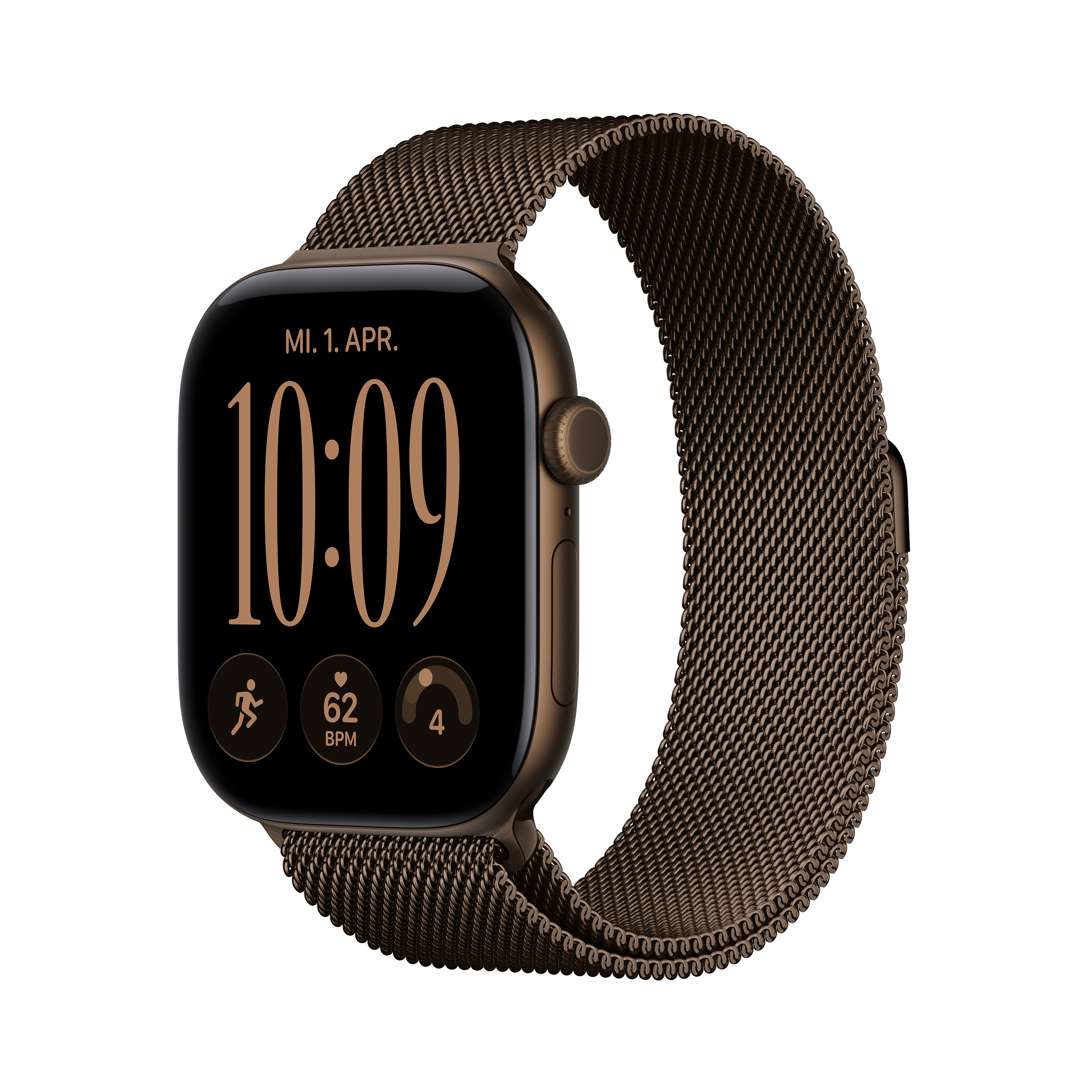 Apple Watch S12 GPS 46mm Dark Bronze Alu Case with Dark Bronze Milanese Loop S/M