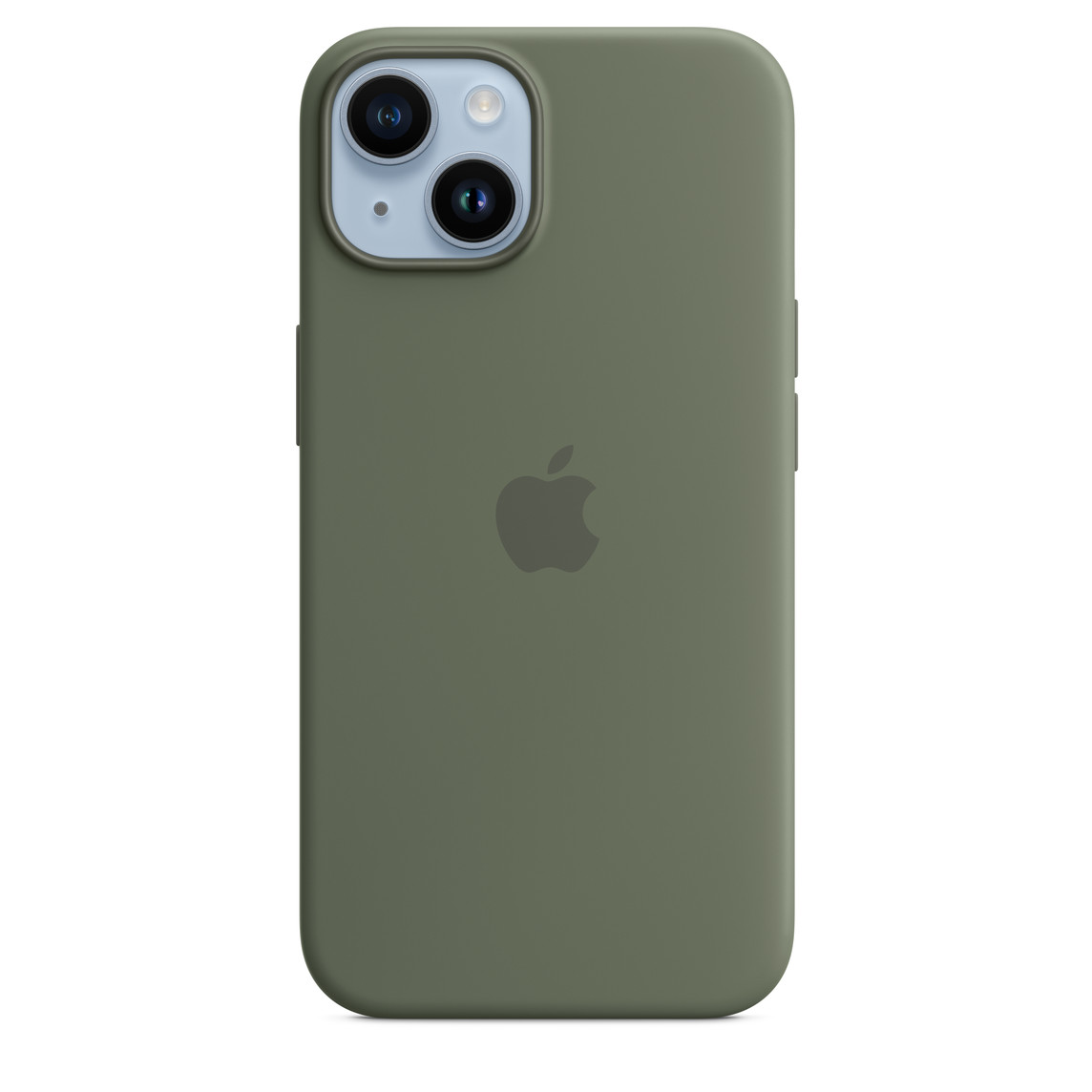 Apple iPhone 14 Silicone Case with MagSafe Olive