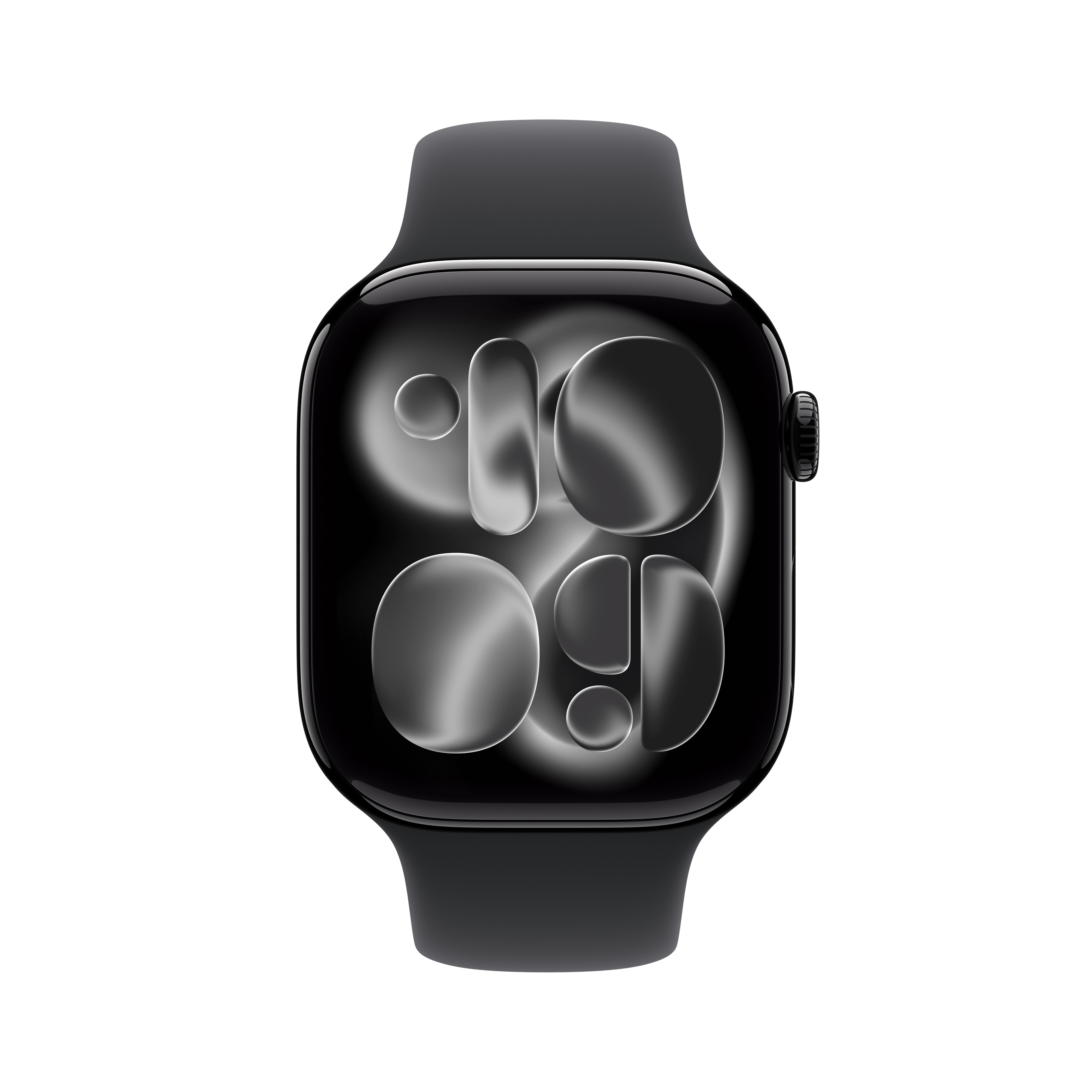 Apple W 11 Cel 46mm Alu Jet Black Case Black Sport B. M/L