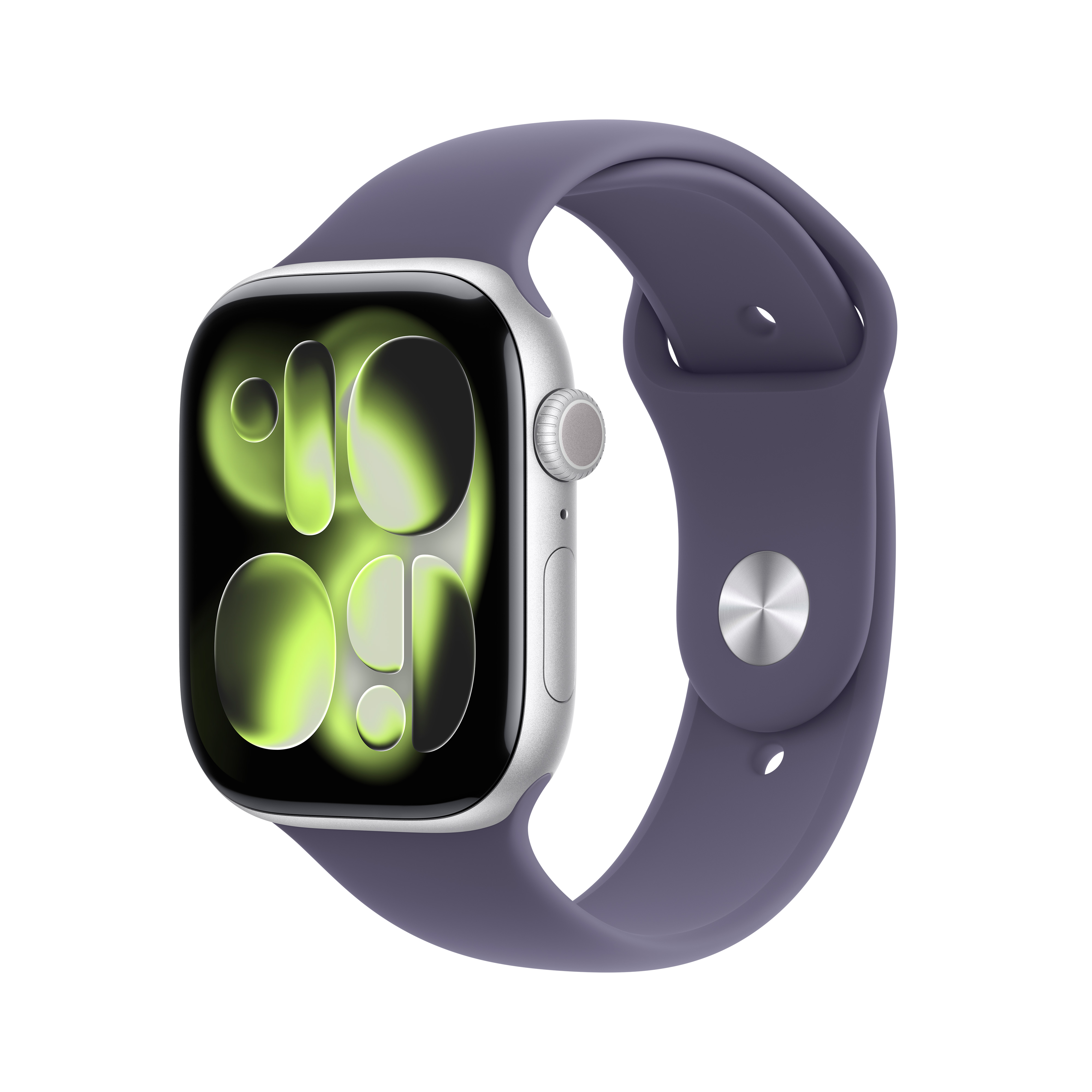 Apple W 11 GPS 42mm Alu Silver Case Purple Fog Sp. B. M/L
