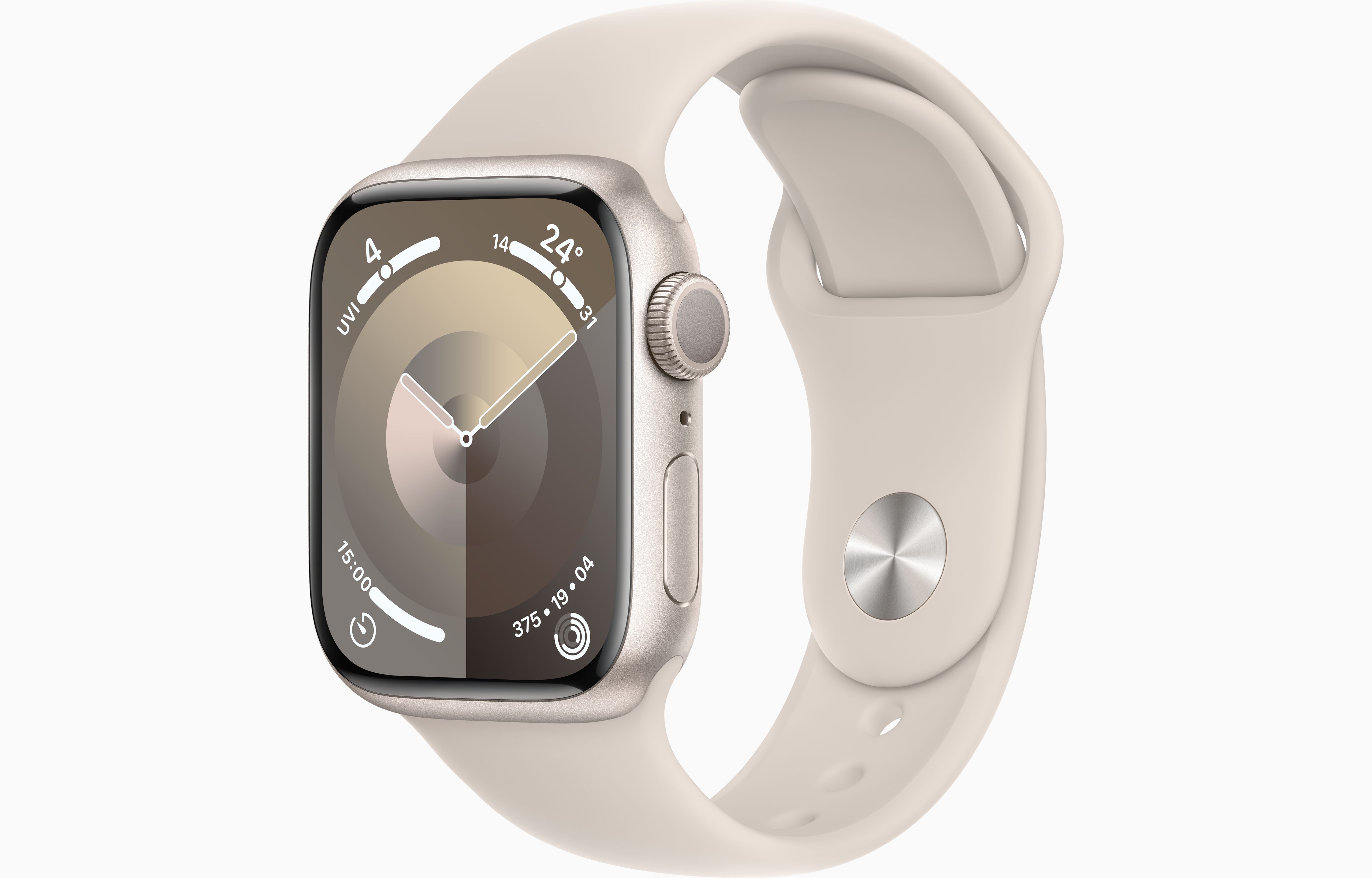 Apple Watch S9 GPS 41 mm Alu Starlight + Starlight Sport Band M/L 