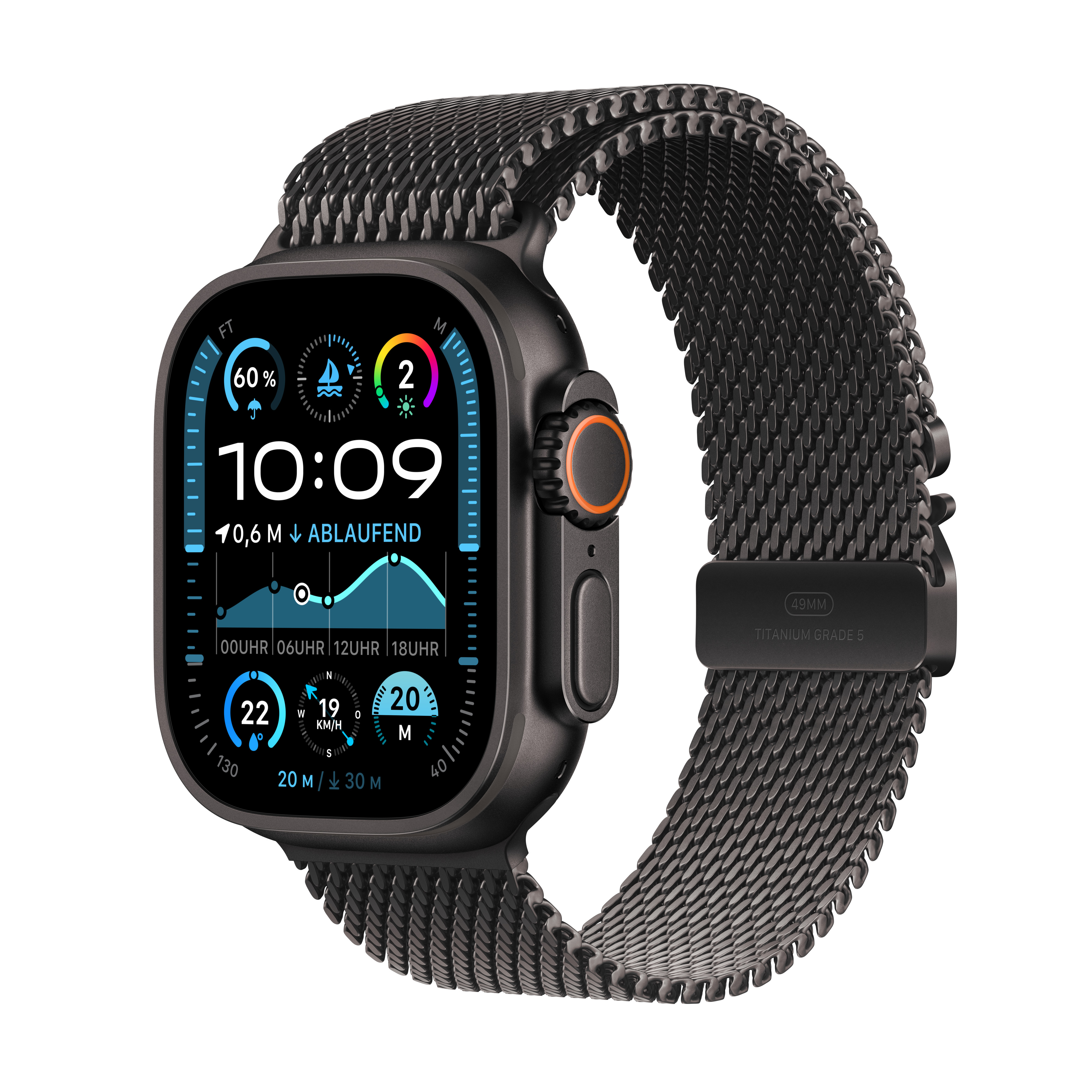 Apple Watch Ultra 2 Cel 49mm B-Titan with Milanese Loop L