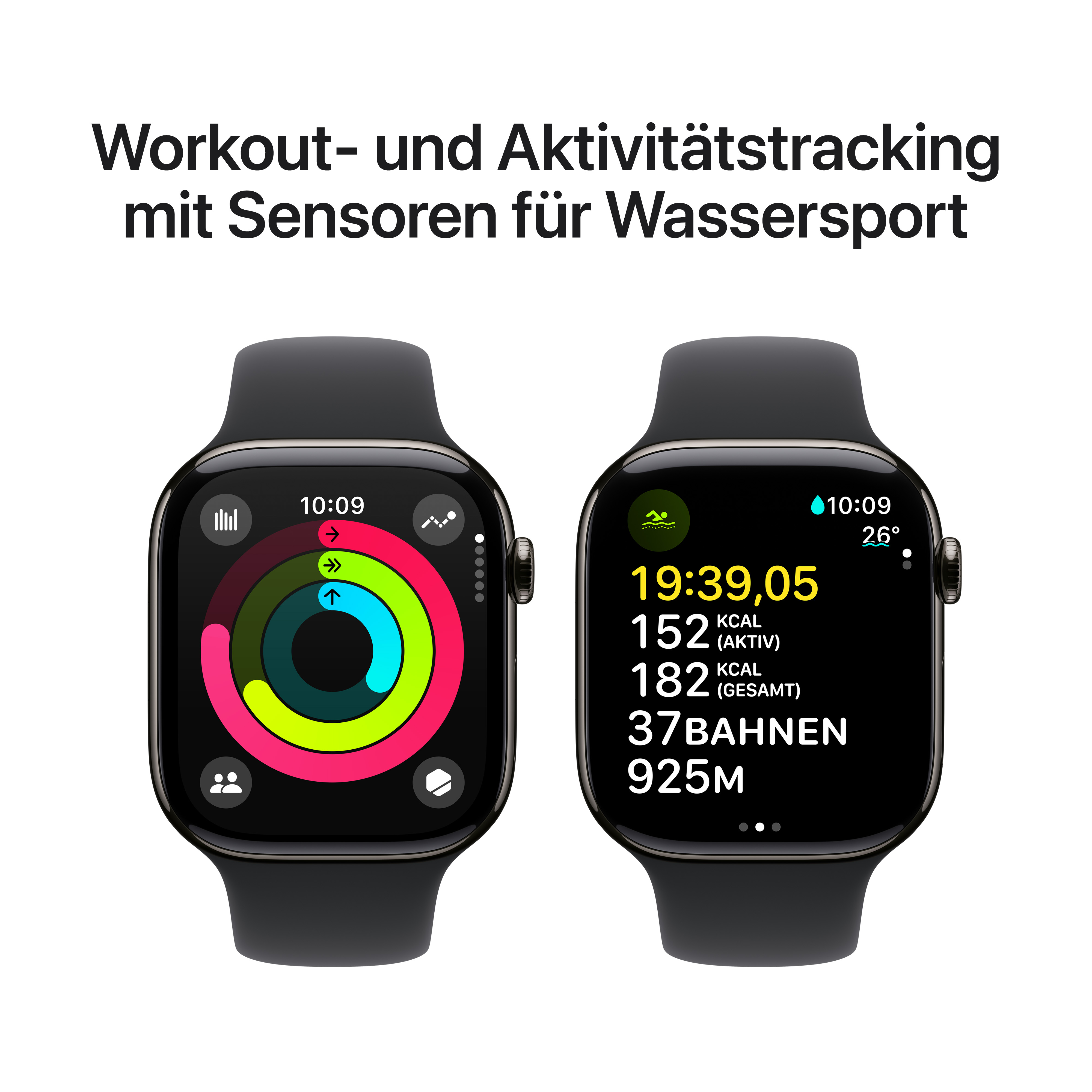 Apple Watch S10 Cel 46mm Slate Titan Black Sport Band M/L Apple Watch S10 Cel 46mm Slate Titan Black Sport Band M/L