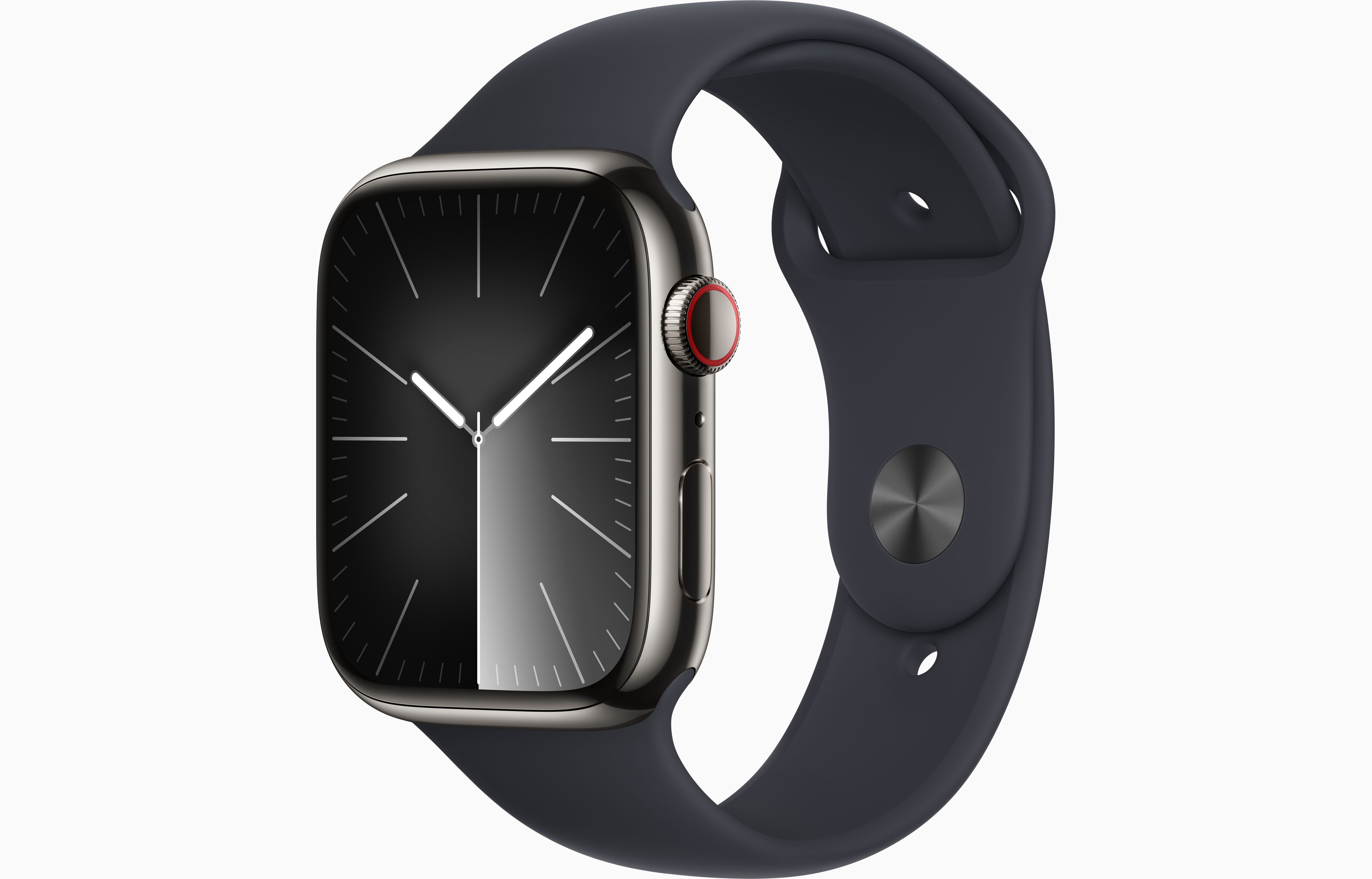 Apple Watch S9 CEL 41 mm Steel Graphite + Midnight Sport Band M/L