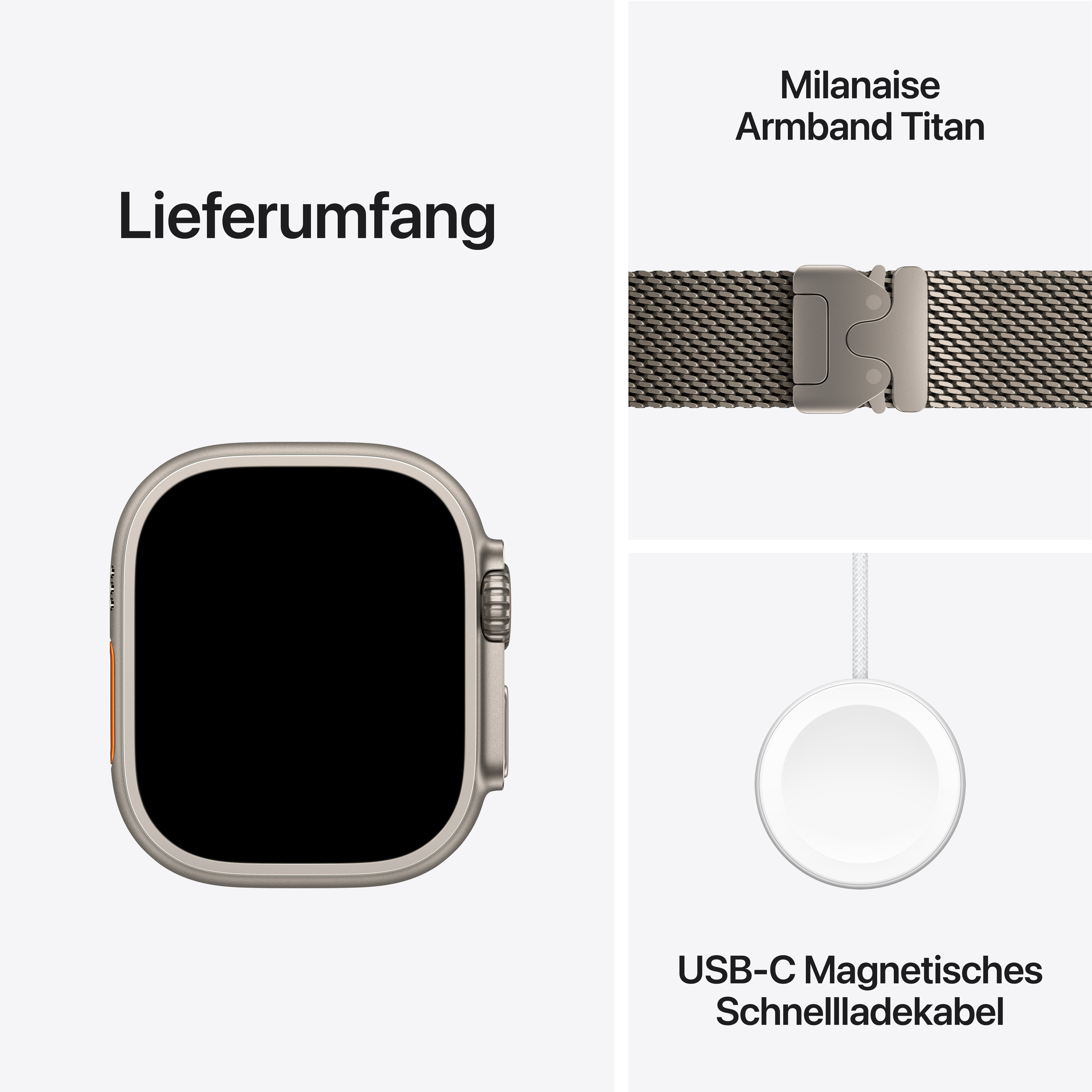 Apple Watch Ultra 2 Cel 49 mm Natural Titan with Milanese Loop M Apple Watch Ultra 2 Cel 49 mm Natural Titan with Milanese Loop M