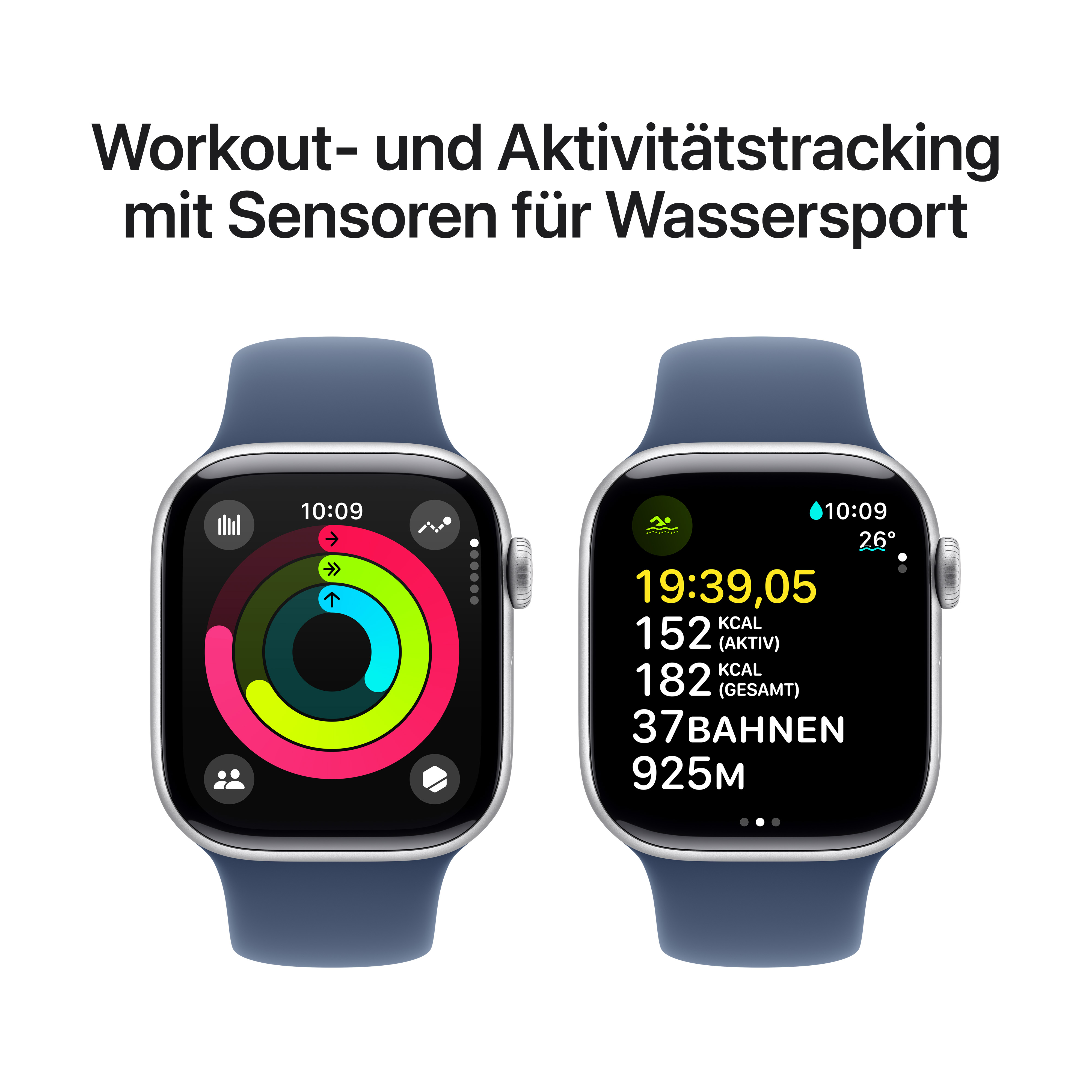 Apple Watch S10 Cel 42mm Alu Silver Denim Sport Band M/L Apple Watch S10 Cel 42mm Alu Silver Denim Sport Band M/L
