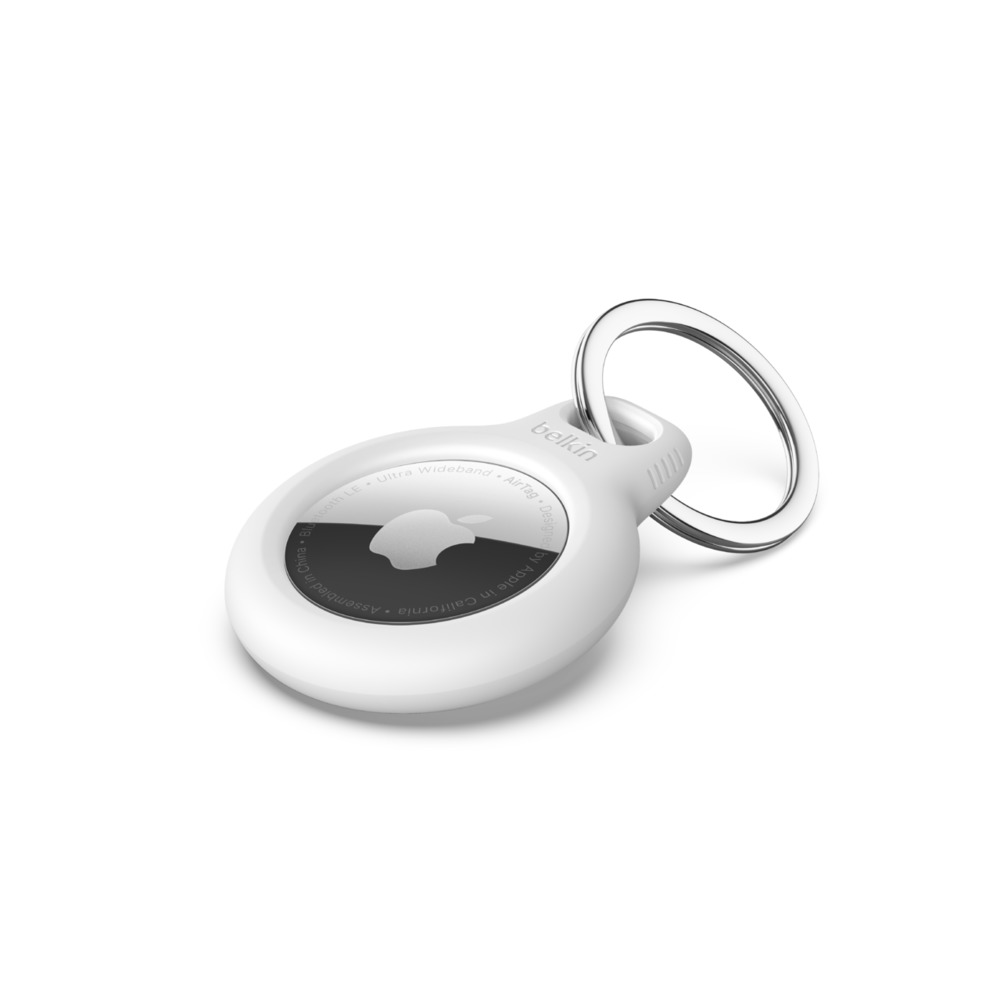 Belkin Secure Holder mit Schlüsselanhänger für Apple AirTag, weiß