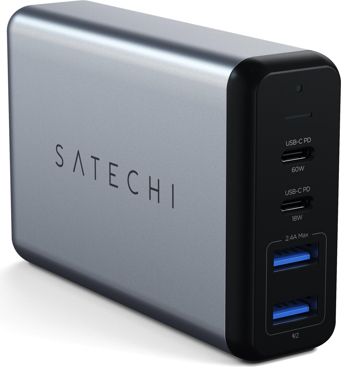 Satechi 75W Dual Type-C PD Travel Charger space gray Satechi 75W Dual Type-C PD Travel Charger space gray