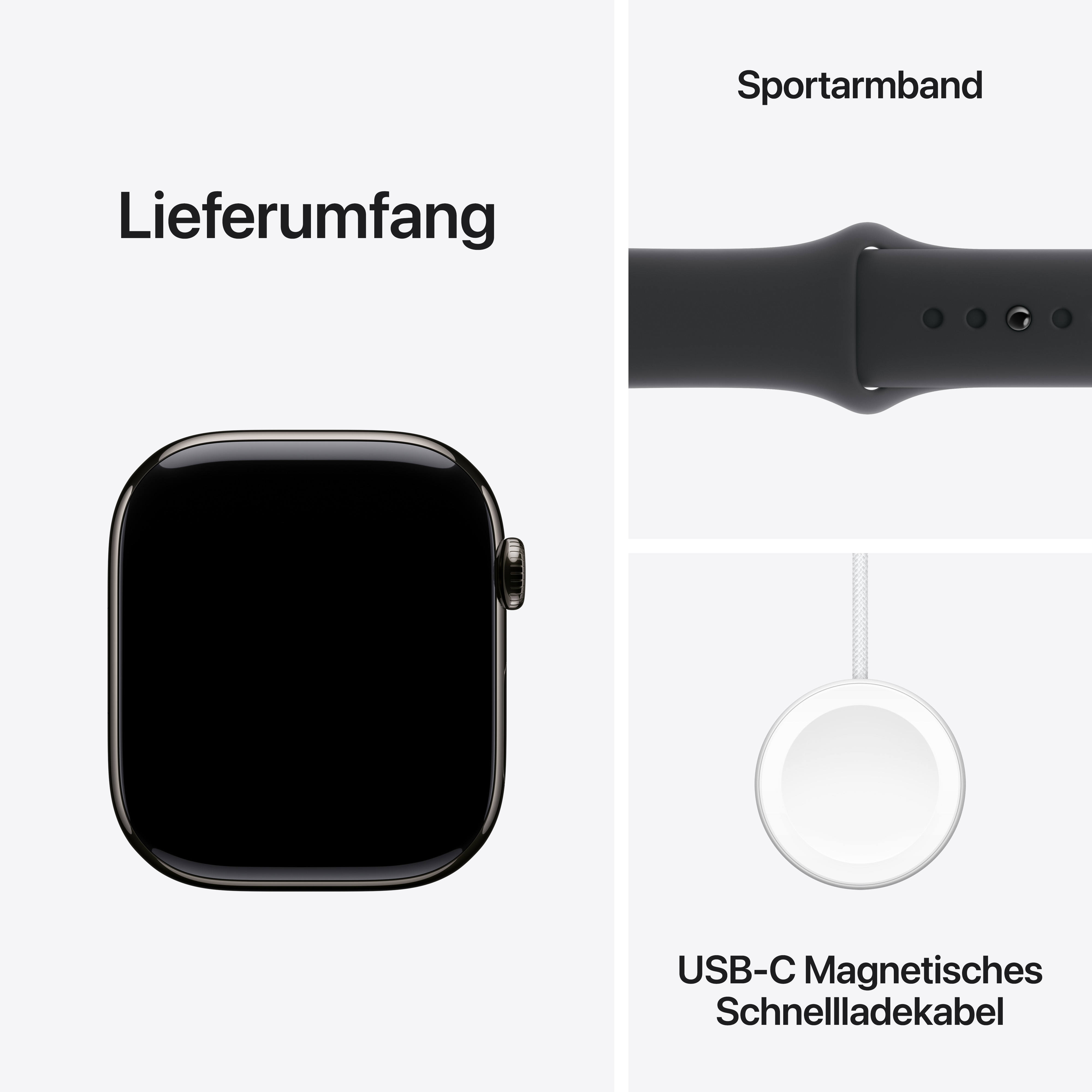 Apple Watch S10 Cel 46mm Slate Titan Black Sport Band M/L Apple Watch S10 Cel 46mm Slate Titan Black Sport Band M/L