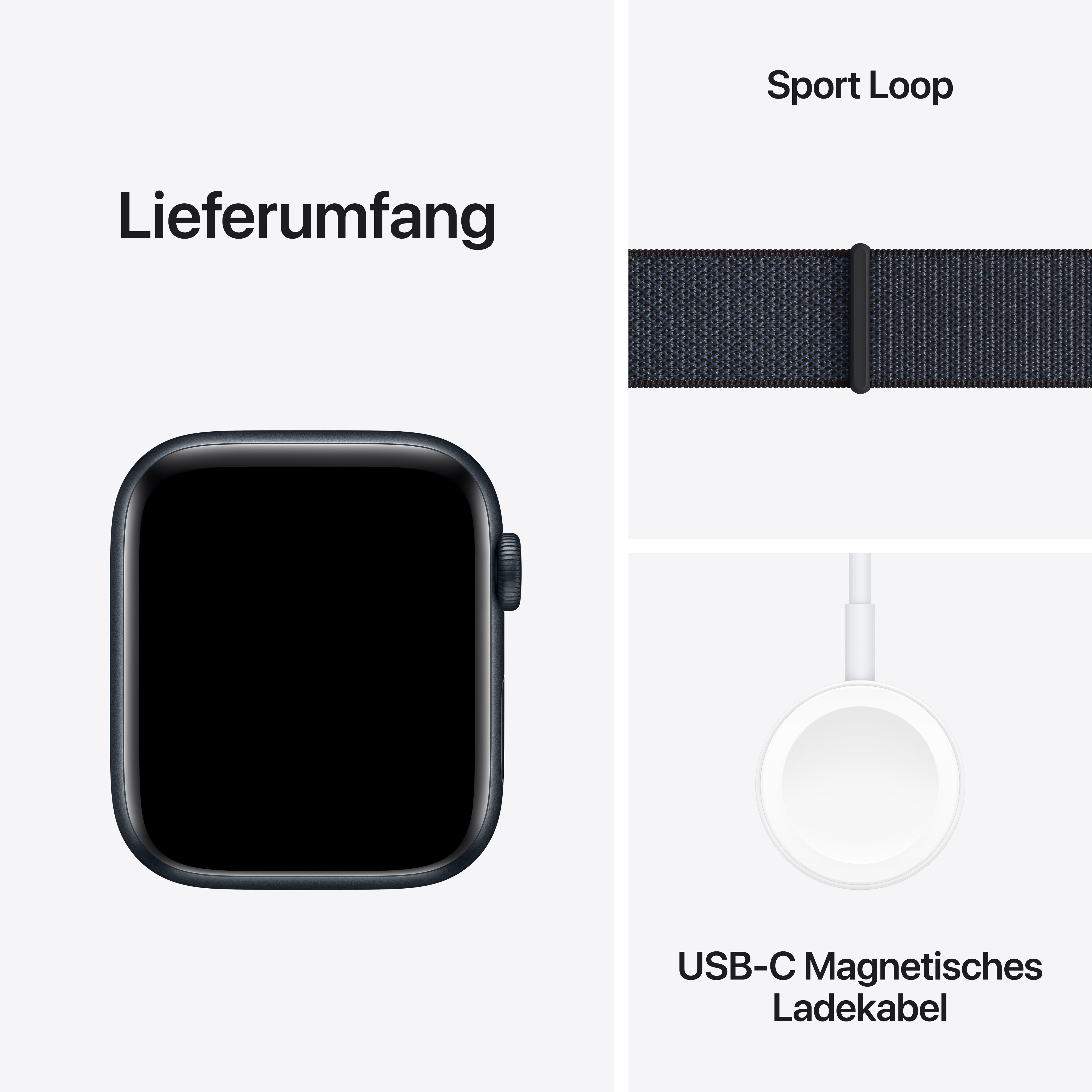 Apple Watch SE GPS 44mm Alu Ink Sport Loop