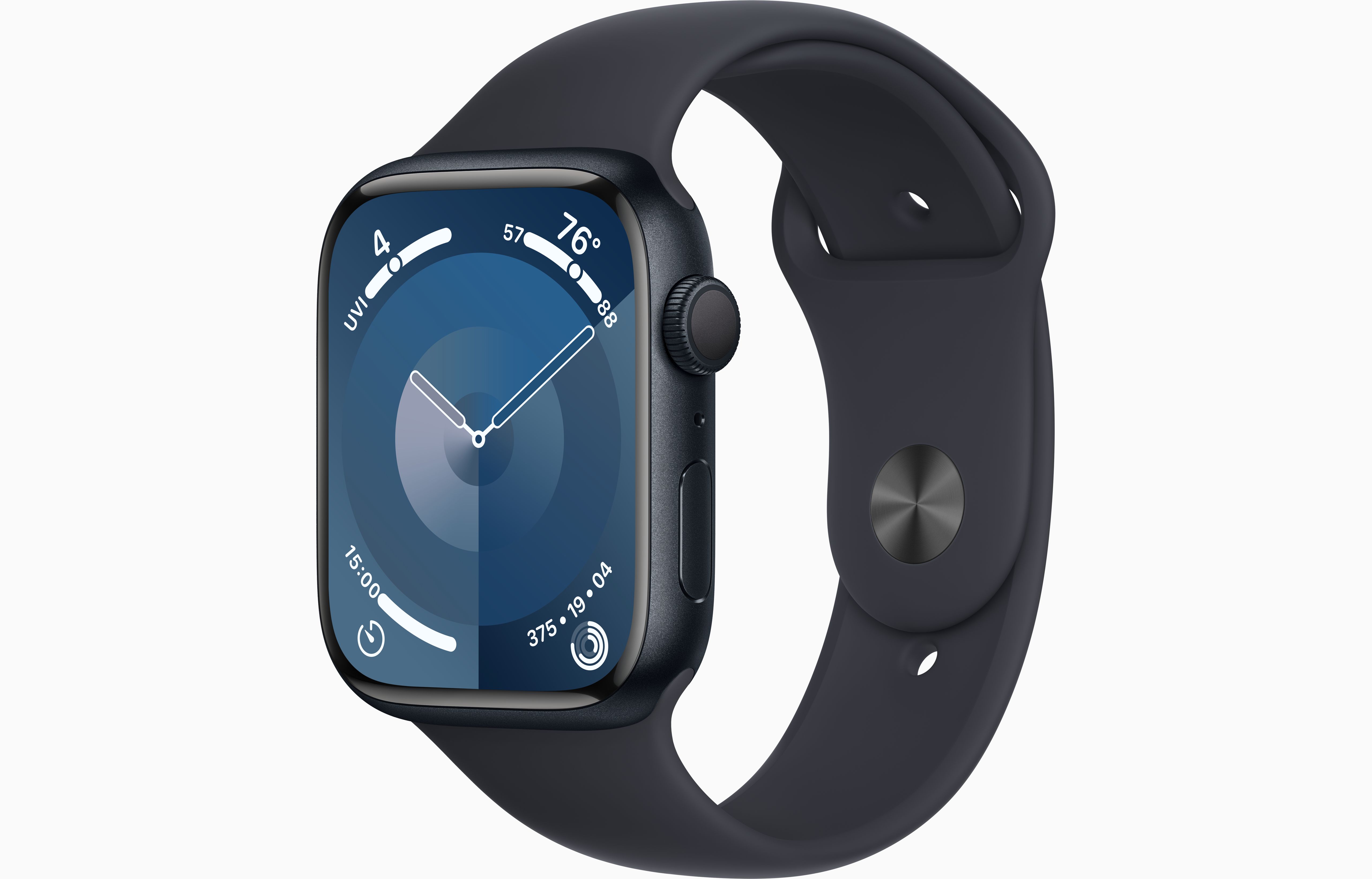 Apple Watch S9 GPS 45 mm Alu Midnight+Midnight Sport B S/M