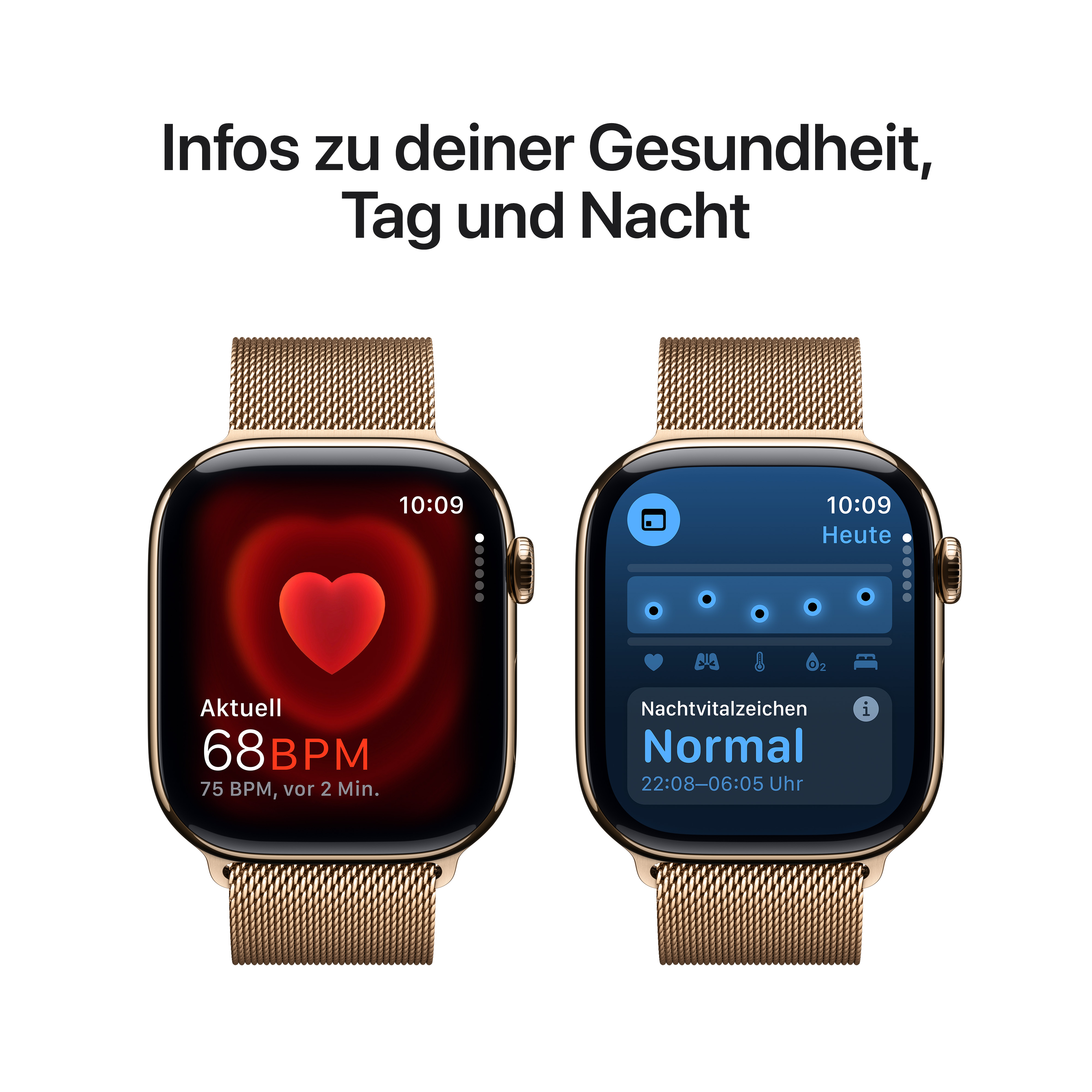 Apple Watch S10 Cel 46mm Gold Titan Gold Milanese Loop M/L Apple Watch S10 Cel 46mm Gold Titan Gold Milanese Loop M/L
