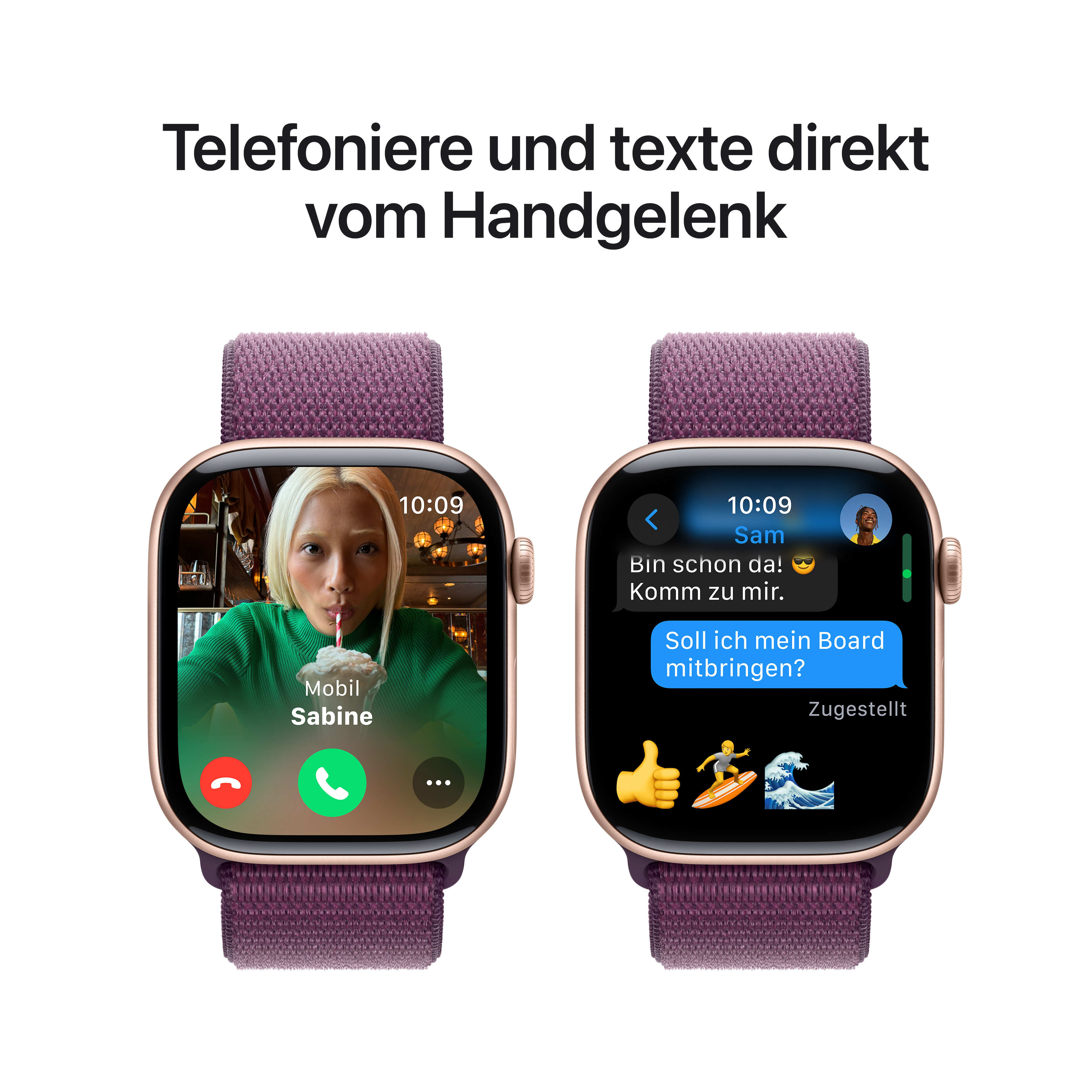 Apple Watch S10 GPS 46mm Alu Rose Gold Plum Sport Loop Apple Watch S10 GPS 46mm Alu Rose Gold Plum Sport Loop