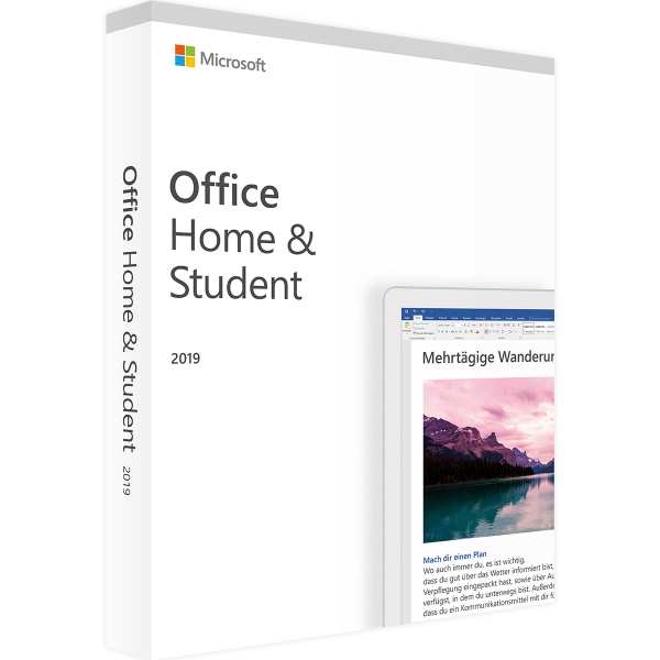 Microsoft Office 2019 Home &Student dt. PKC MAC/WIN 