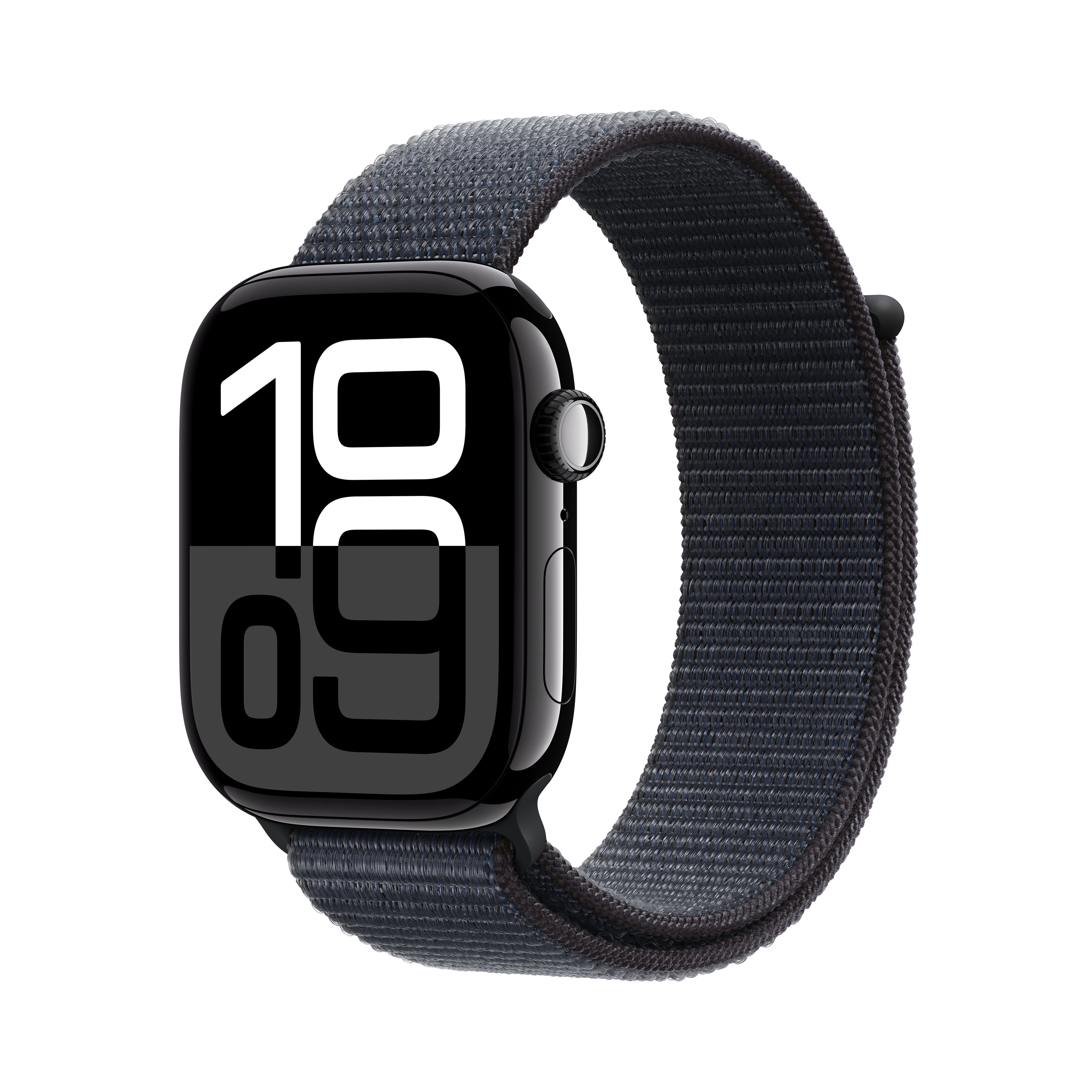 Apple Watch S10 GPS 46mm Alu Jet Black Ink Sport Loop