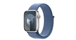 Apple Watch S9 CEL 45 mm Alu Silver + Winter Blue Sport Loop