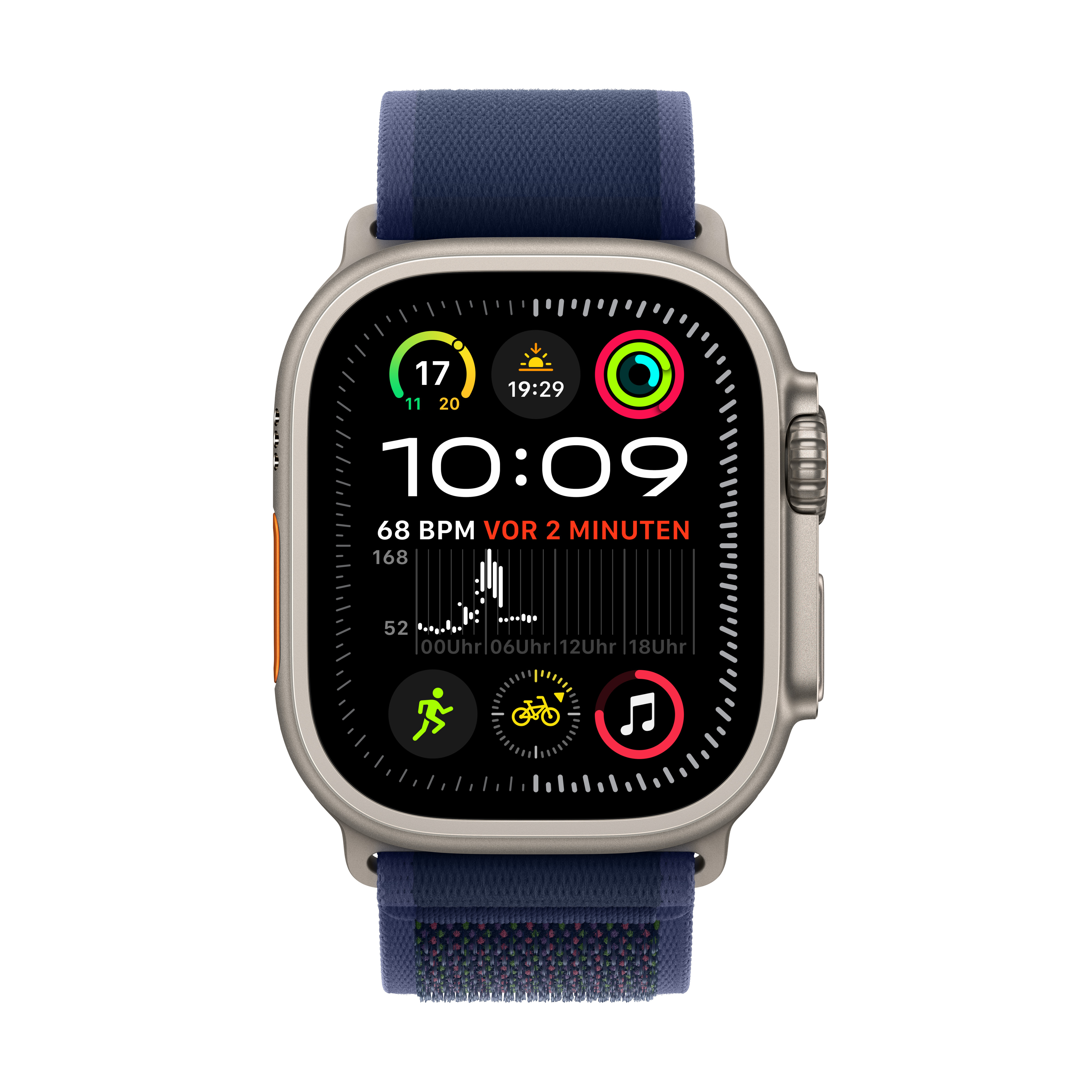 Apple Watch Ultra 2 Cel 49mm N-Titan w. Blue Trail Loop S/M Apple Watch Ultra 2 Cel 49mm N-Titan w. Blue Trail Loop S/M