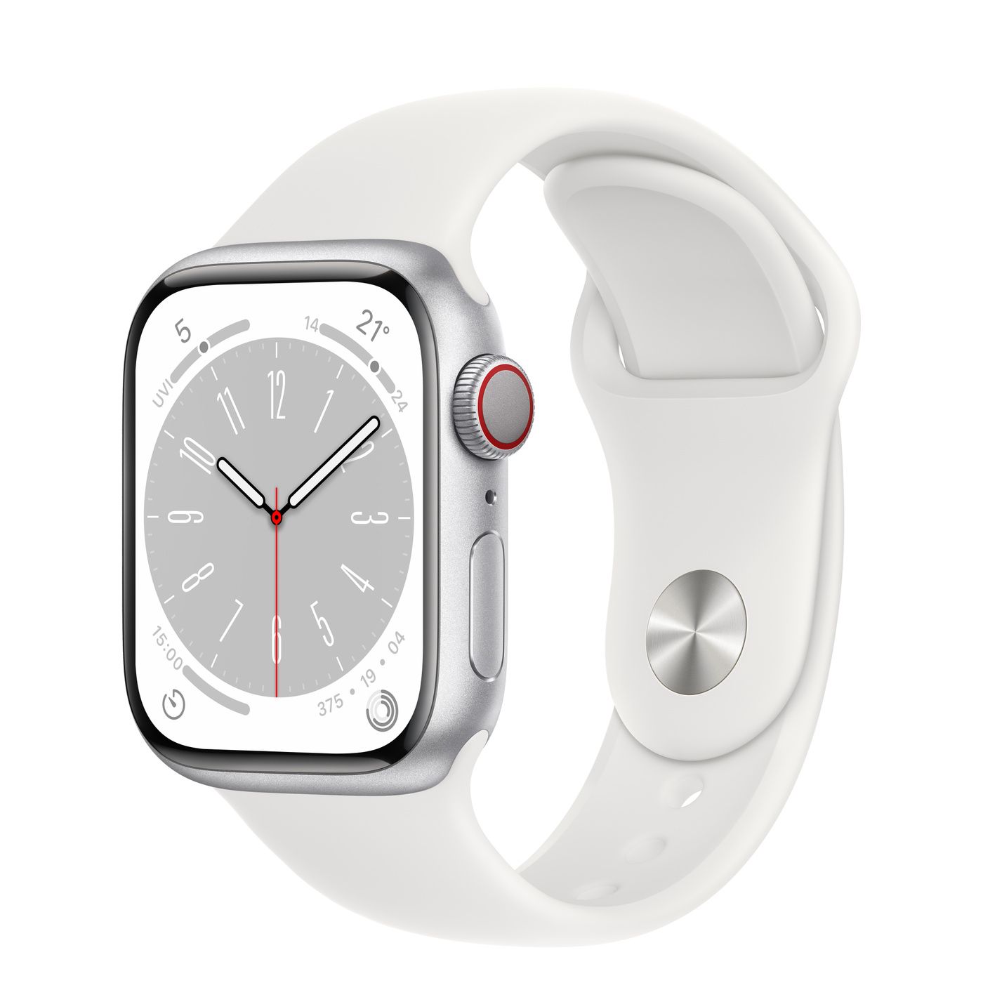 silver white sport band